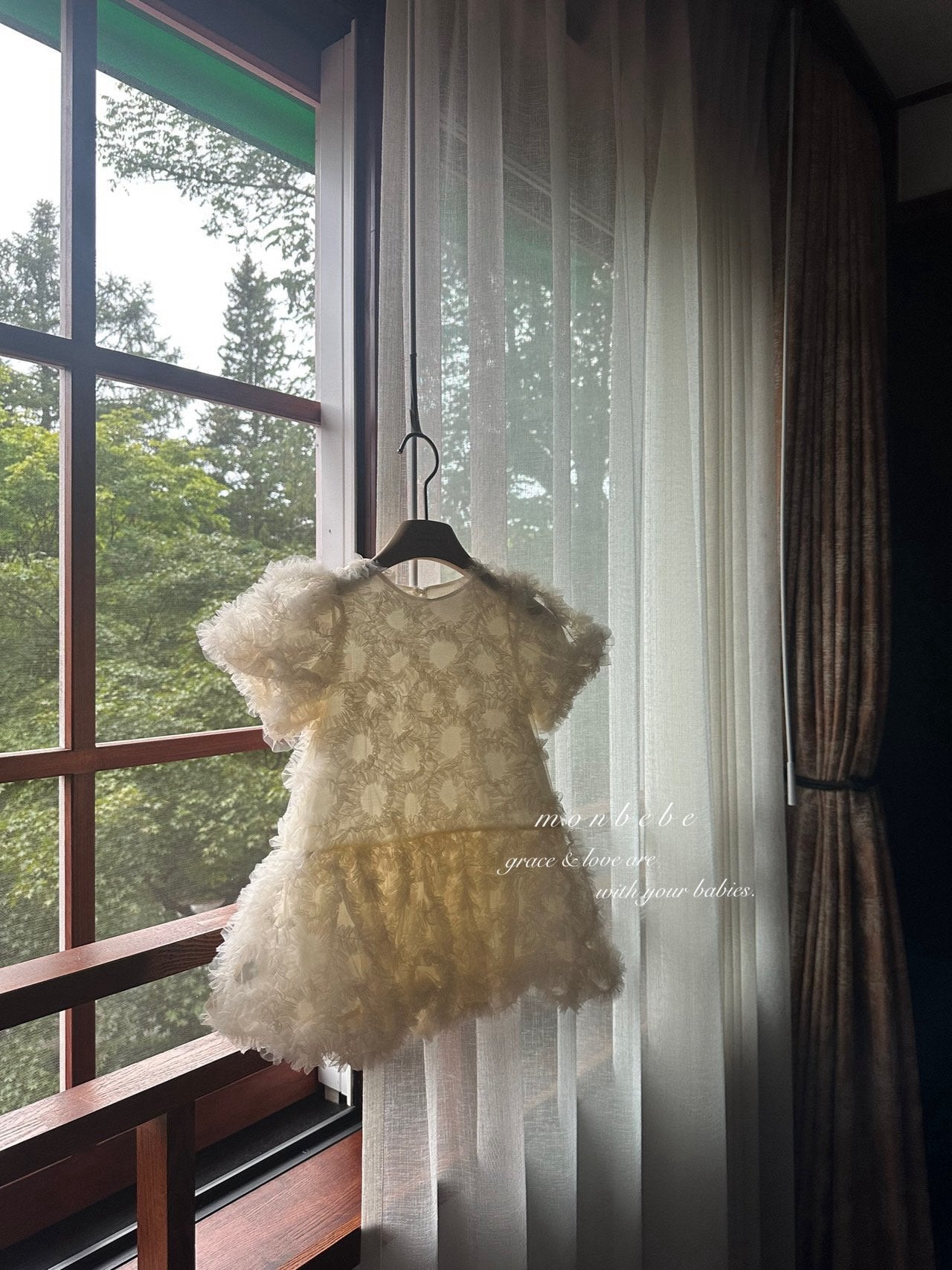 Blanc tulle one piece