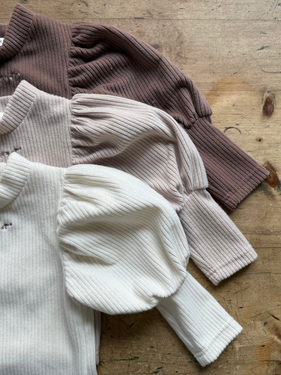 Marie velour ribbed T