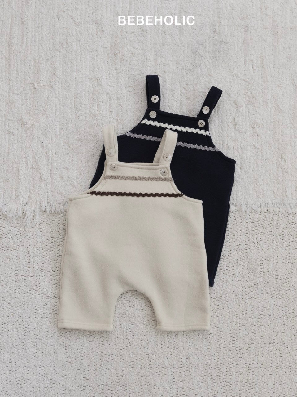 Mori suspender rompers