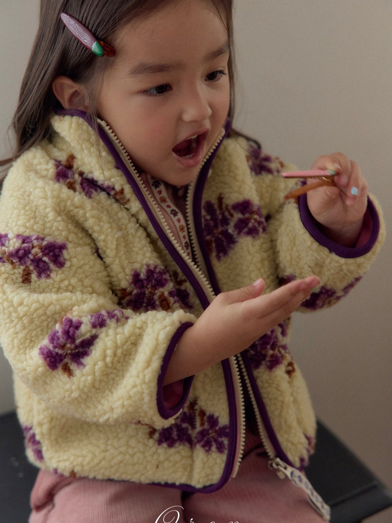 Melo flower boa jumper