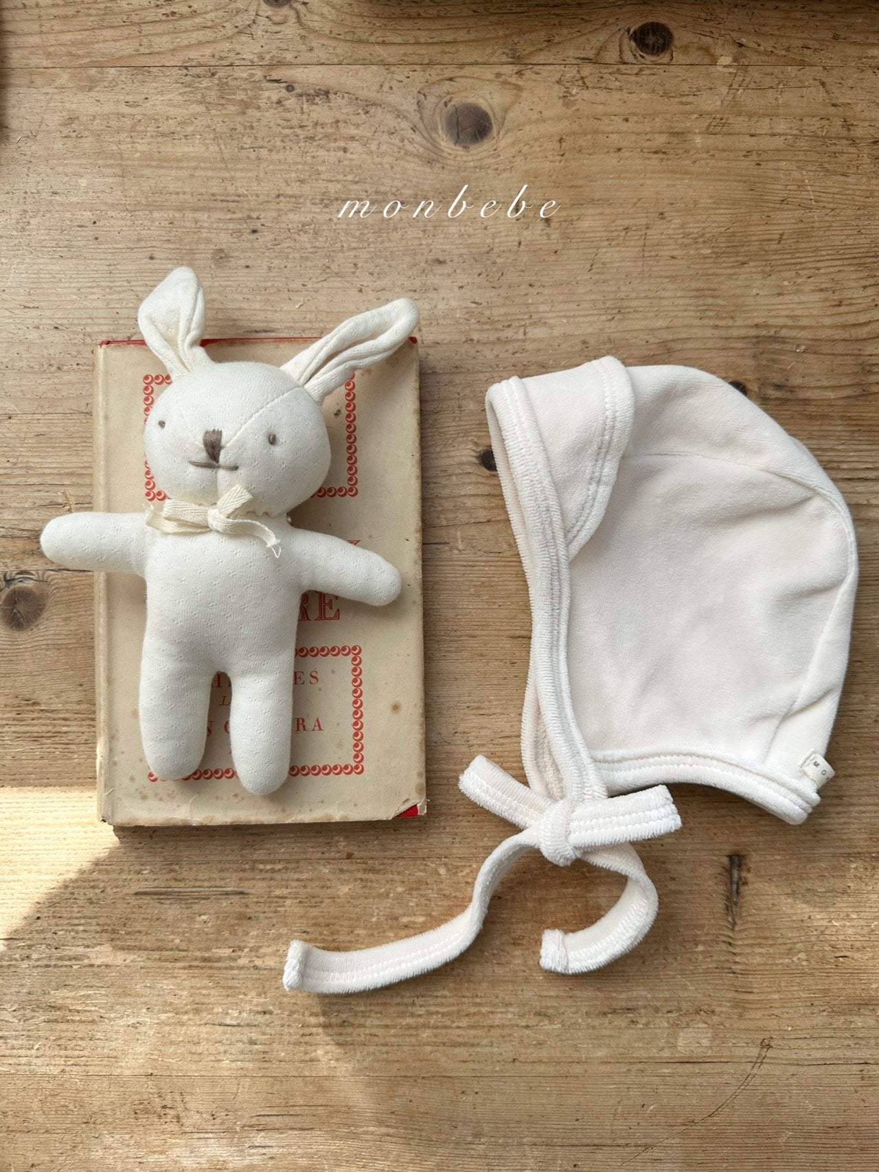 Cotton velour bonnet