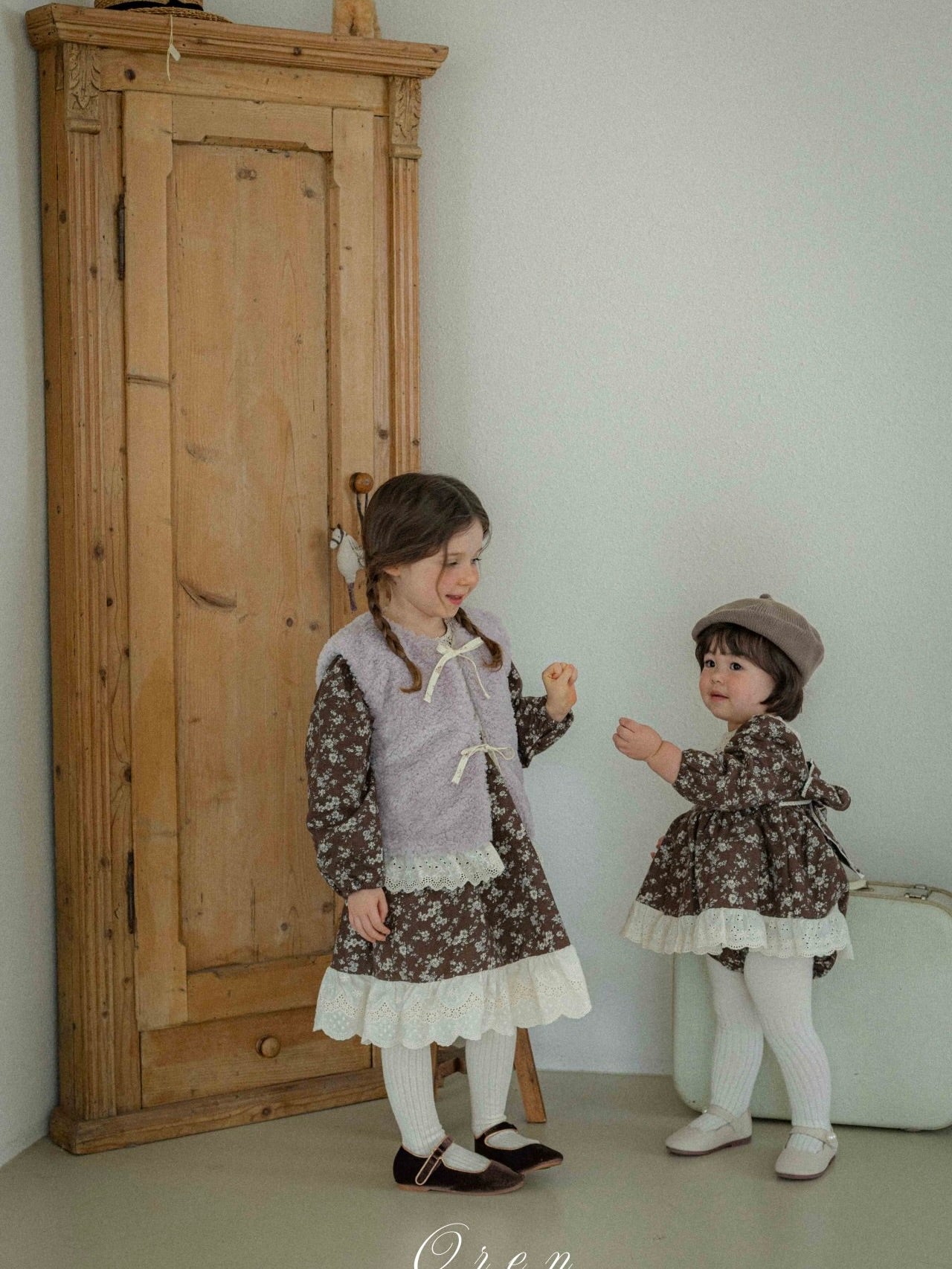 Serena flower padded rompers (baby)