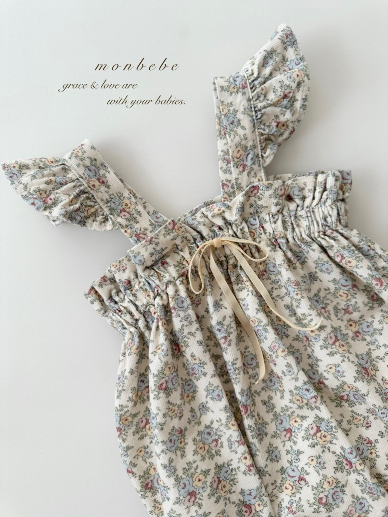 Flower frill rompers