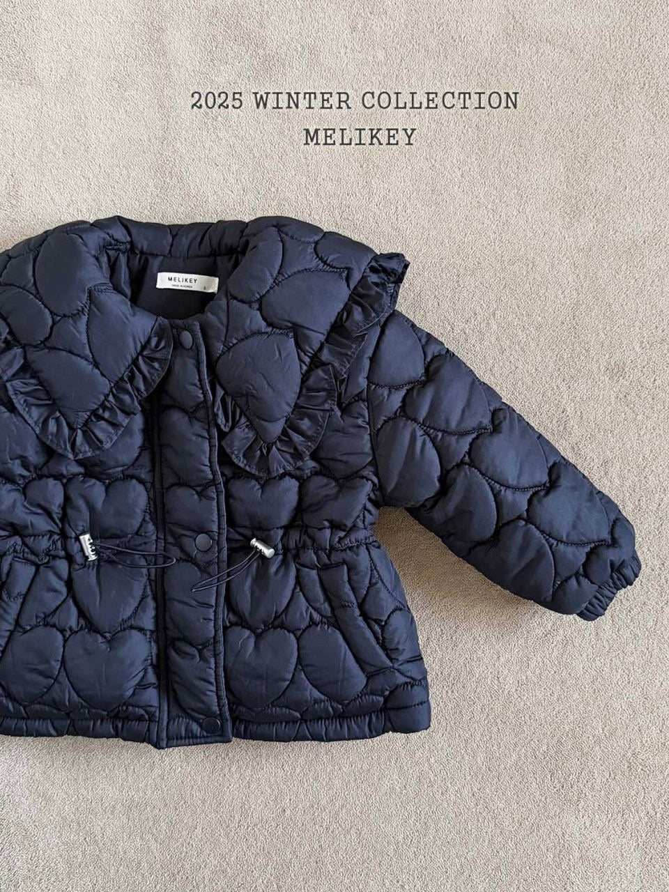 Heart quilted padding jacket
