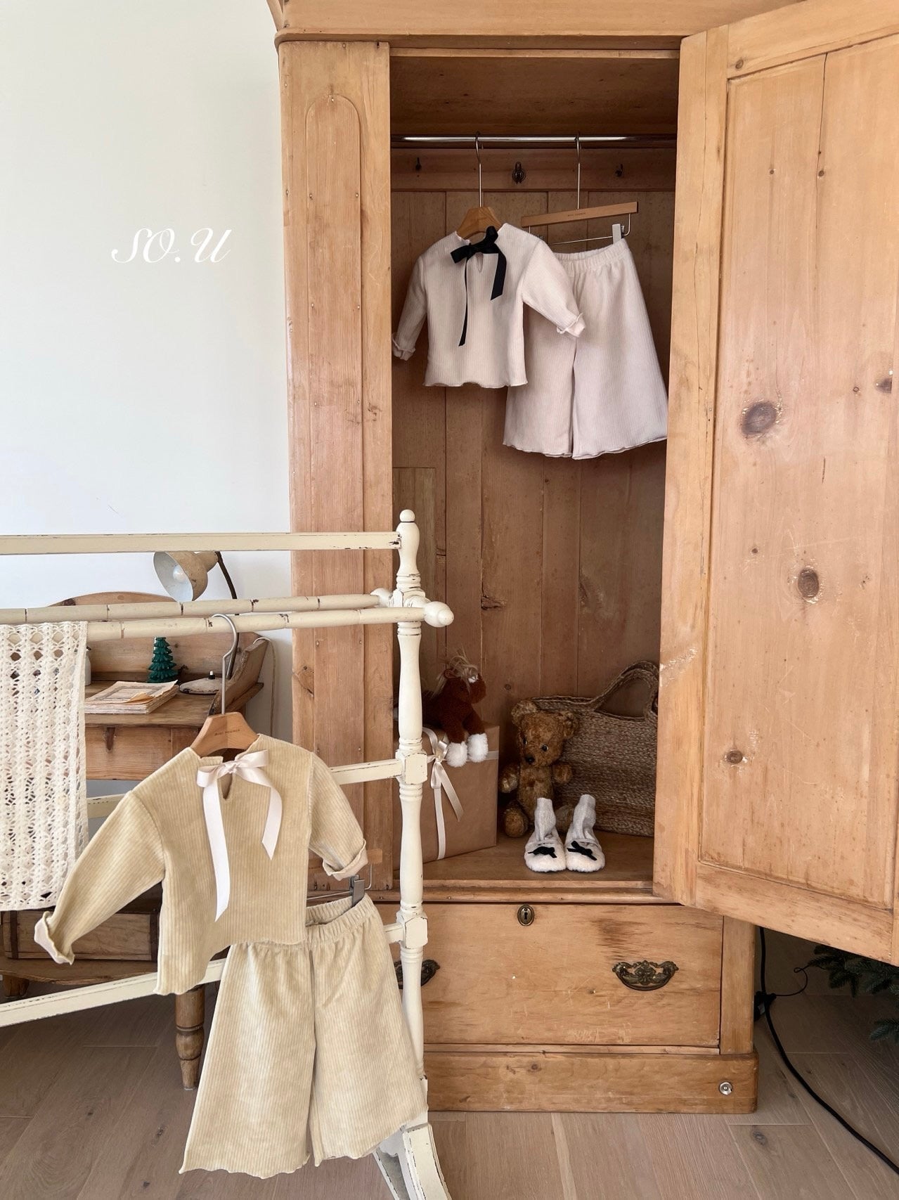 Winter back ribbon set