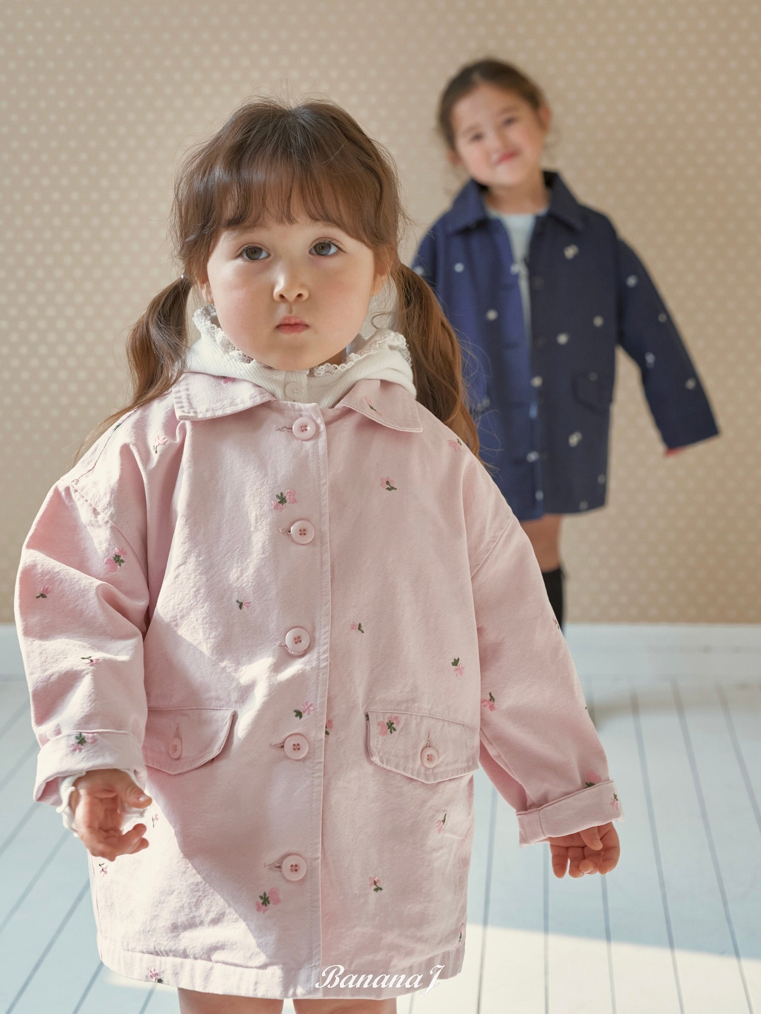 Floral embroidery jacket