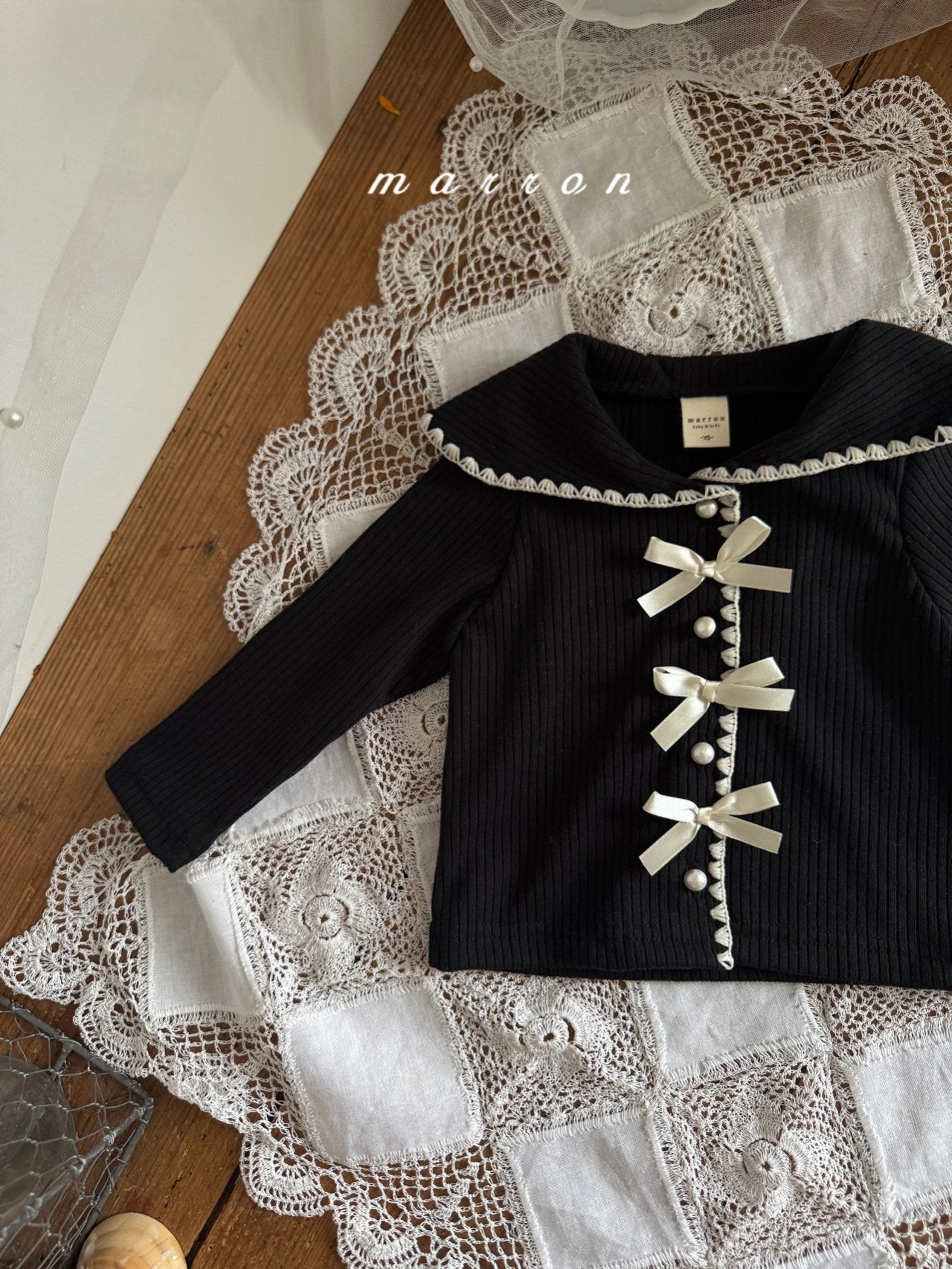 Sailor ribbon cardigan