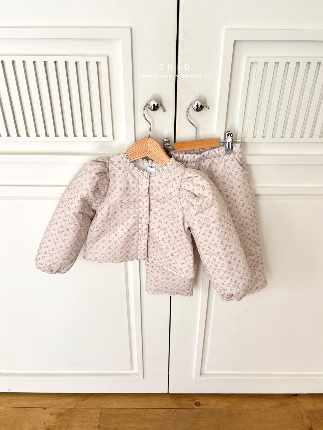 Rose lace padded jacket