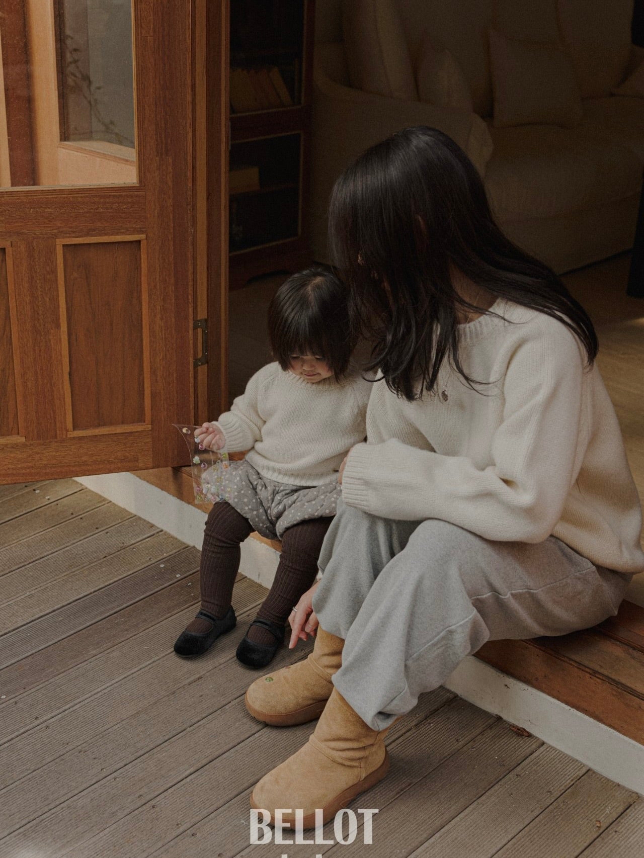 Berry knit (mom size)