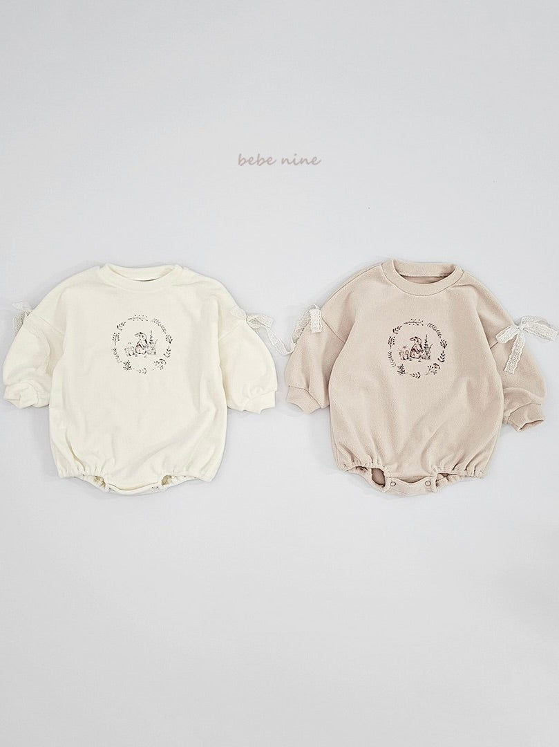 Rabbit Ribbon Rompers