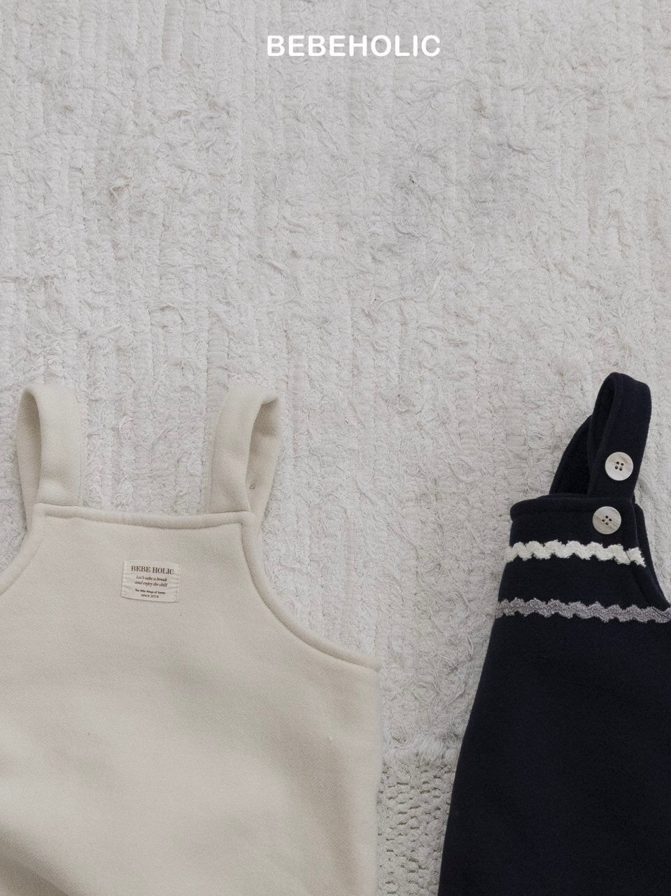 Mori suspender rompers