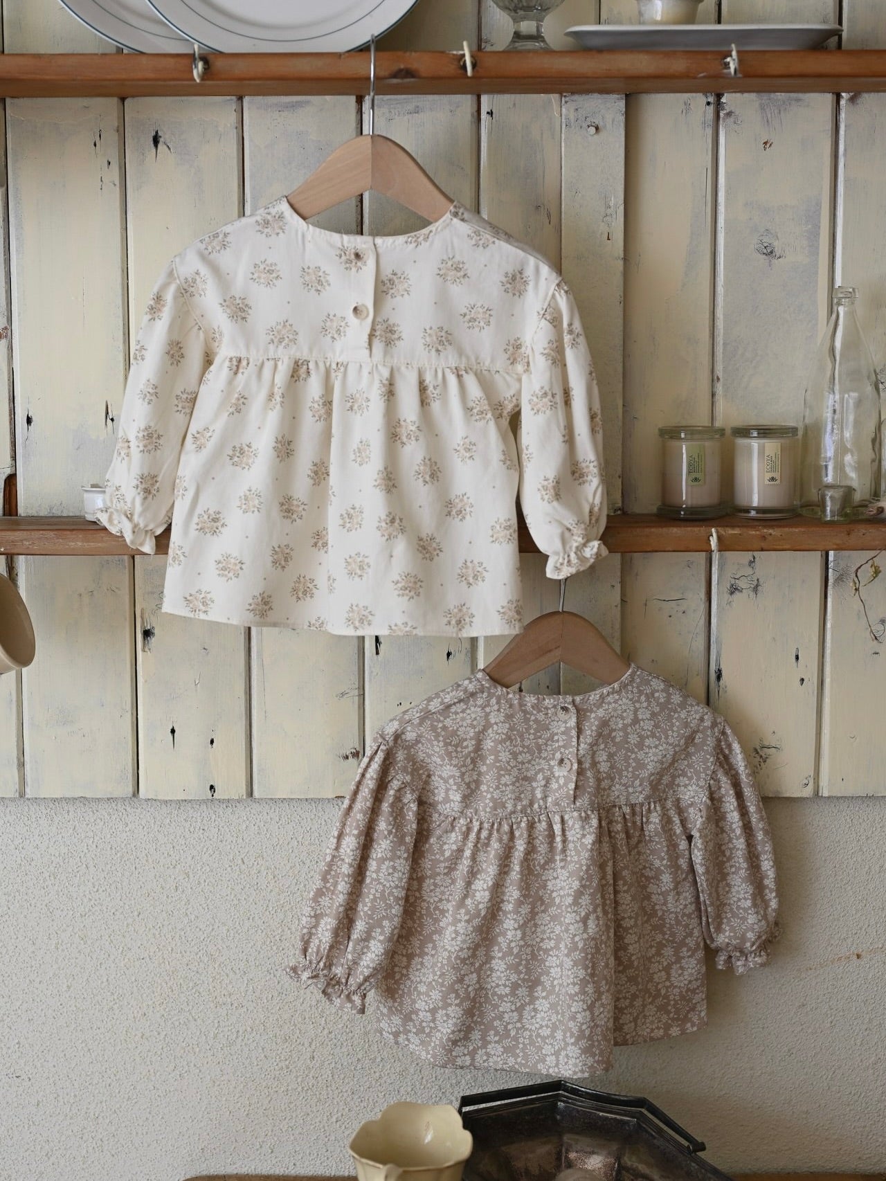 Flower cotton blouse