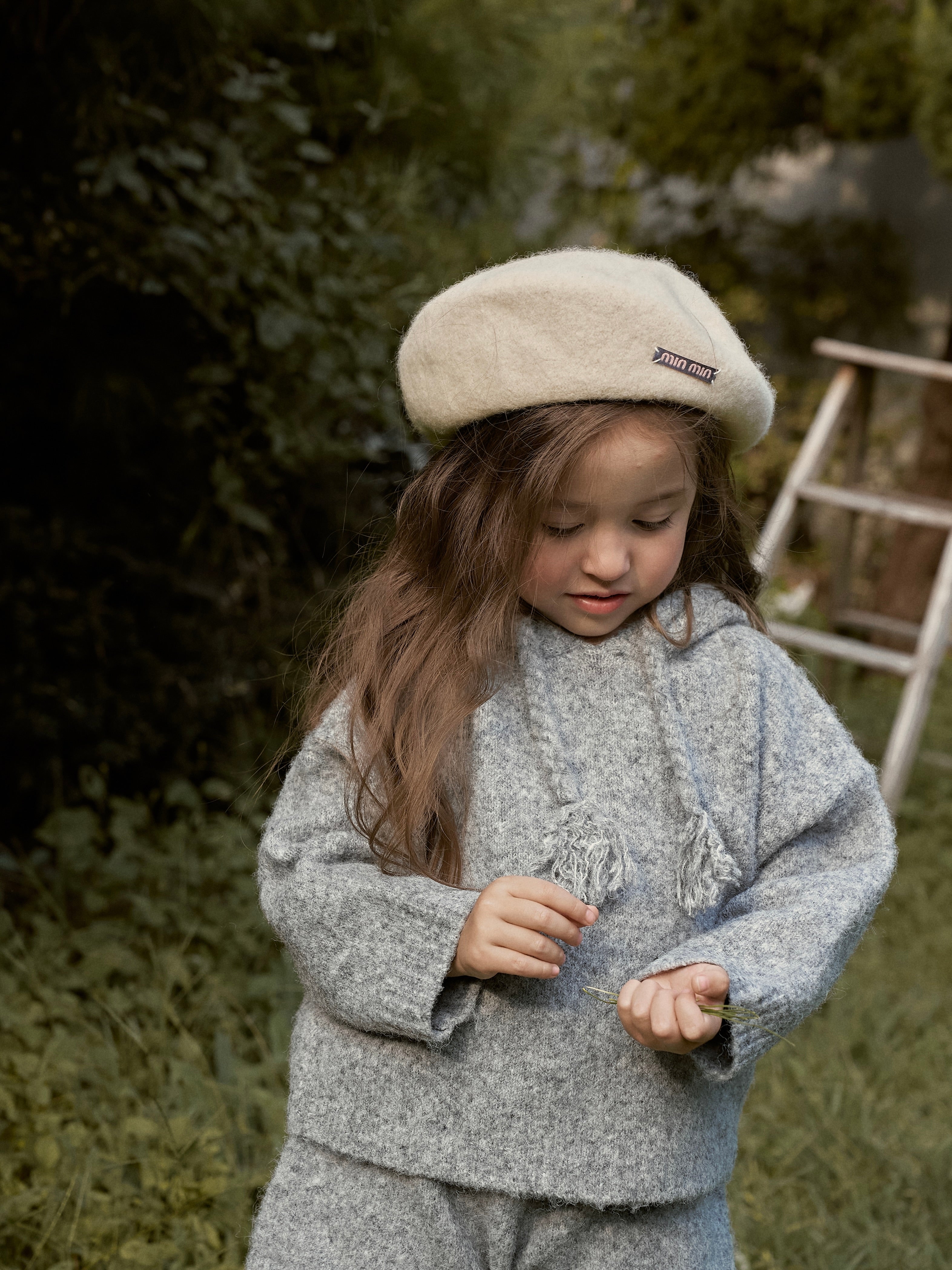 Knit hoodie set (kids and adult)