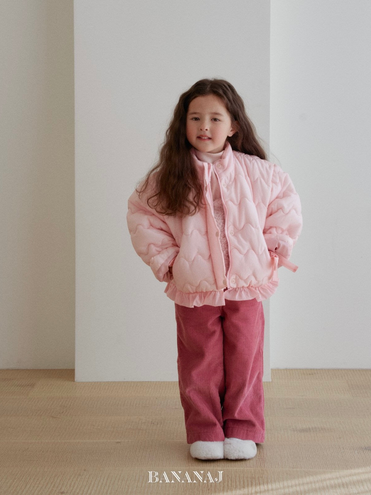 Ribbon padding jacket