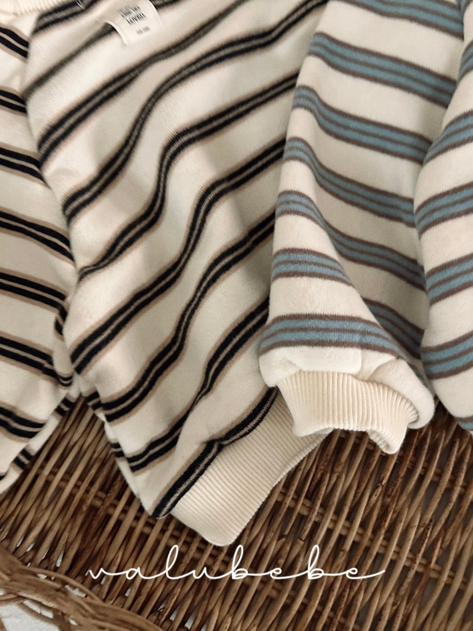 Multi striped fleece sweatshirt (baby&kids)