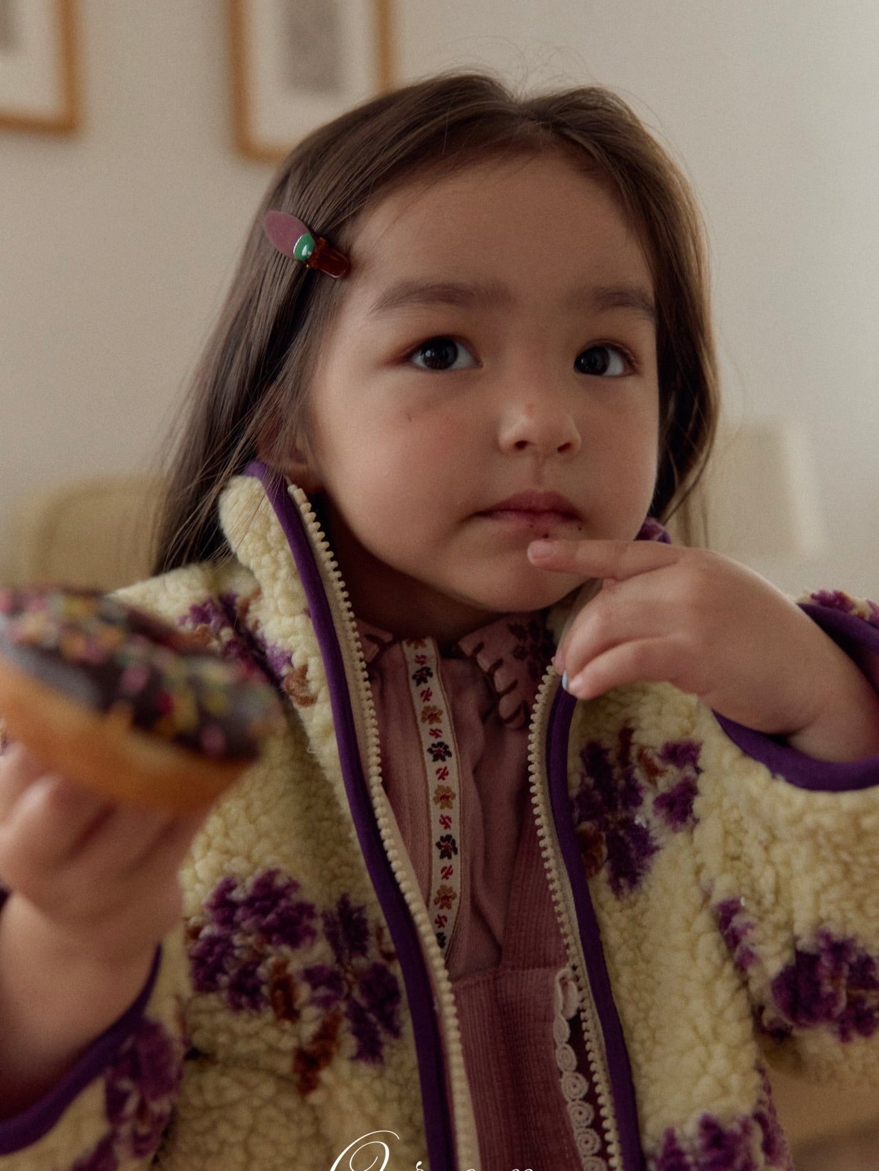 Melo flower boa jumper