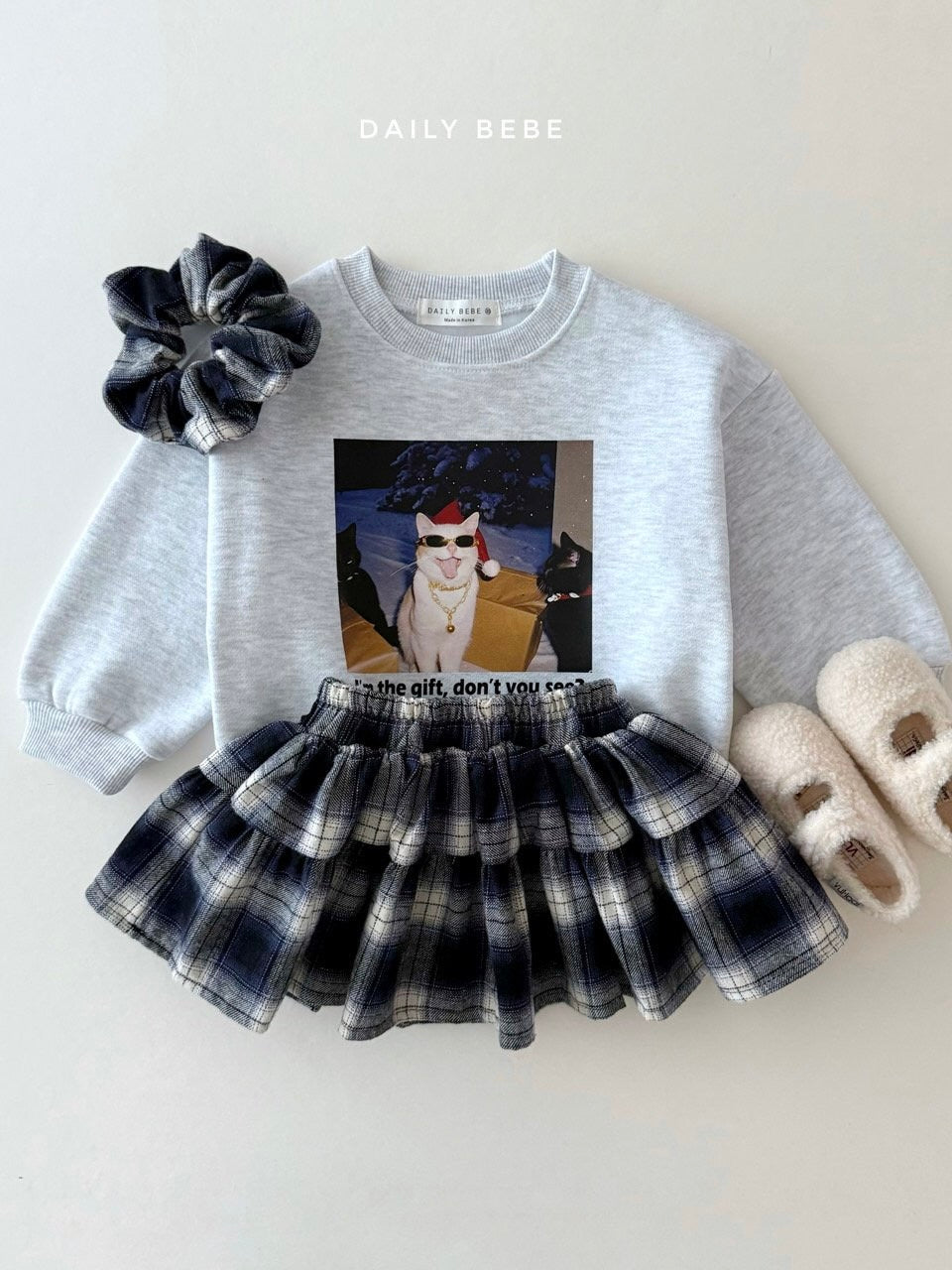 Santa cat sweatshirt (kids and adults)
