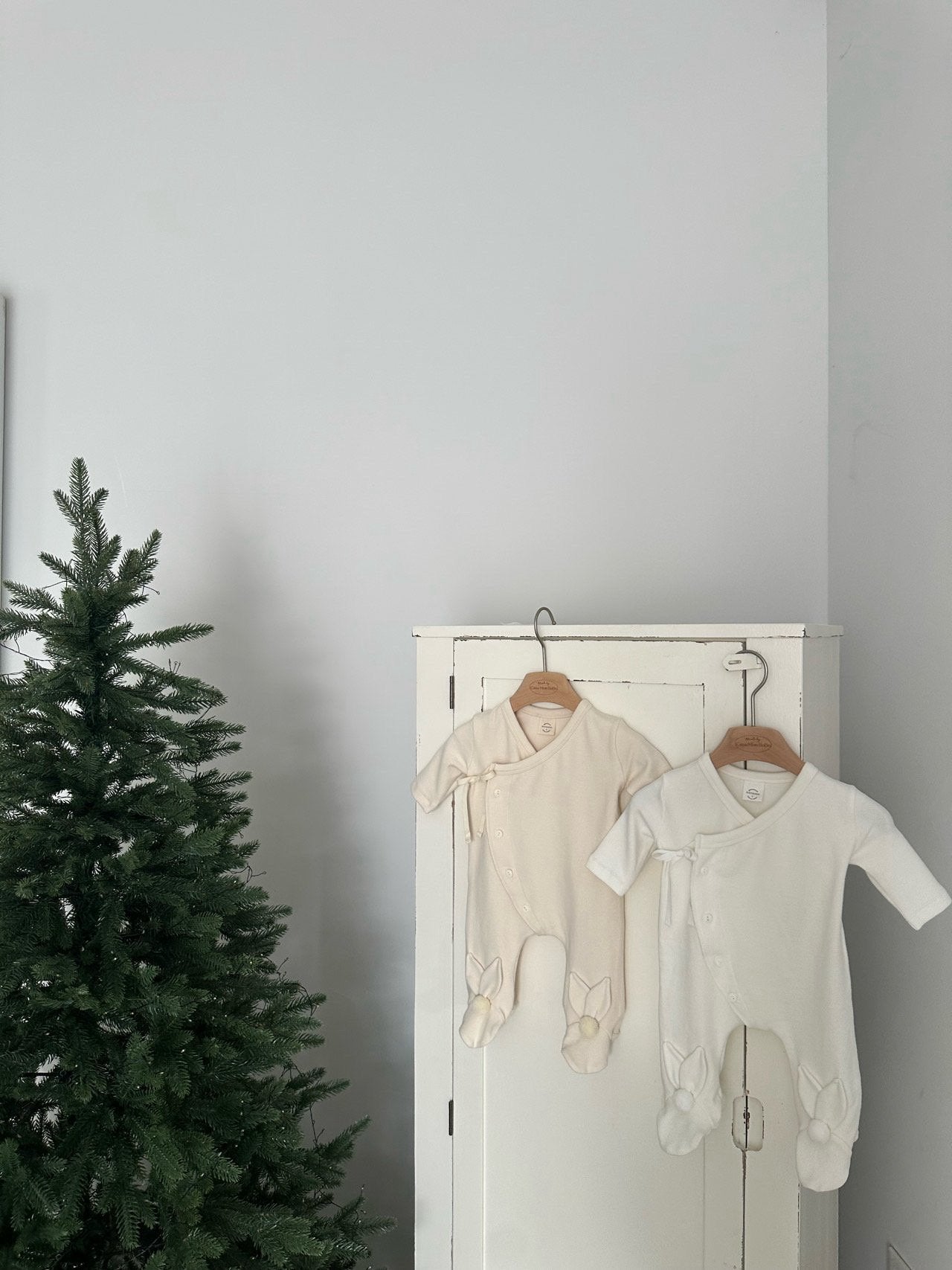 Bunny footed rompers