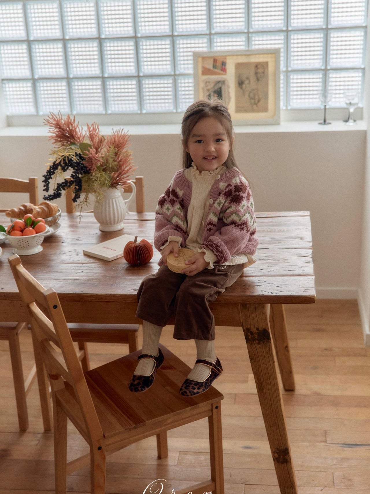 Reversible knit cardigan (2 way)