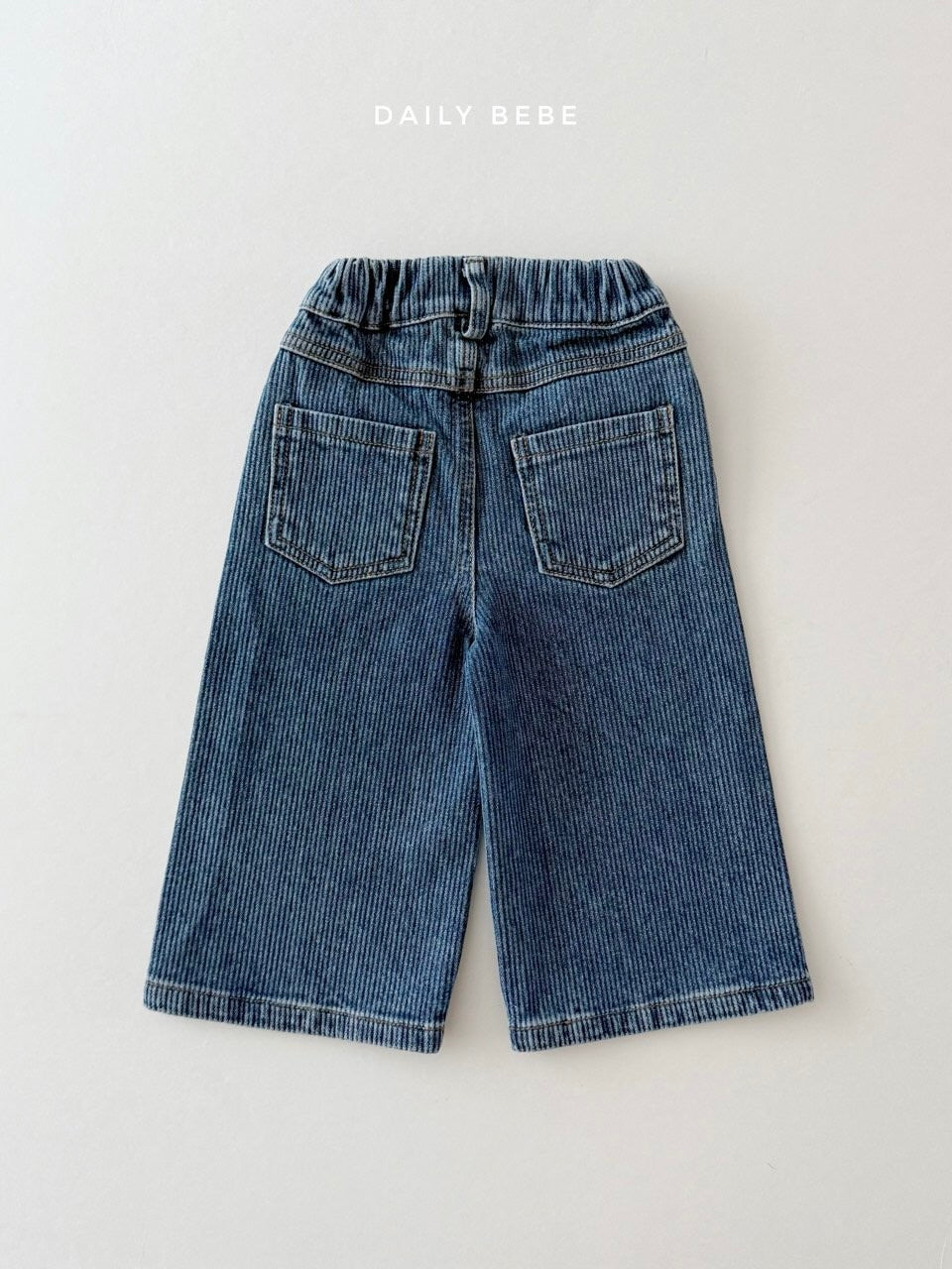 Fleece denim pants