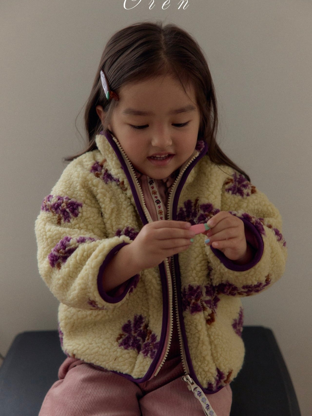 Melo flower boa jumper