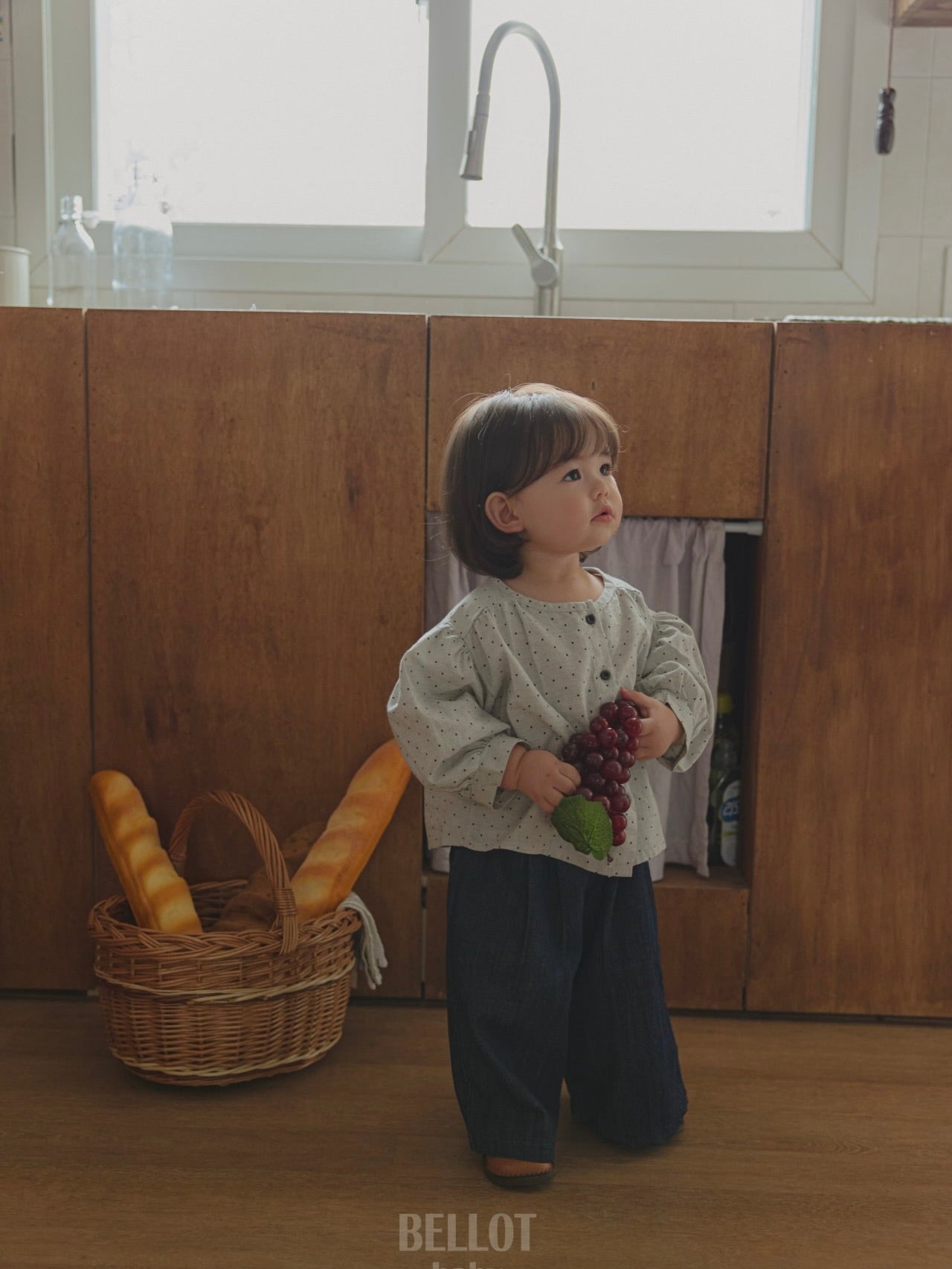 Bebe bonbon dot blouse