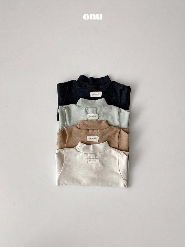 Muji half neck T