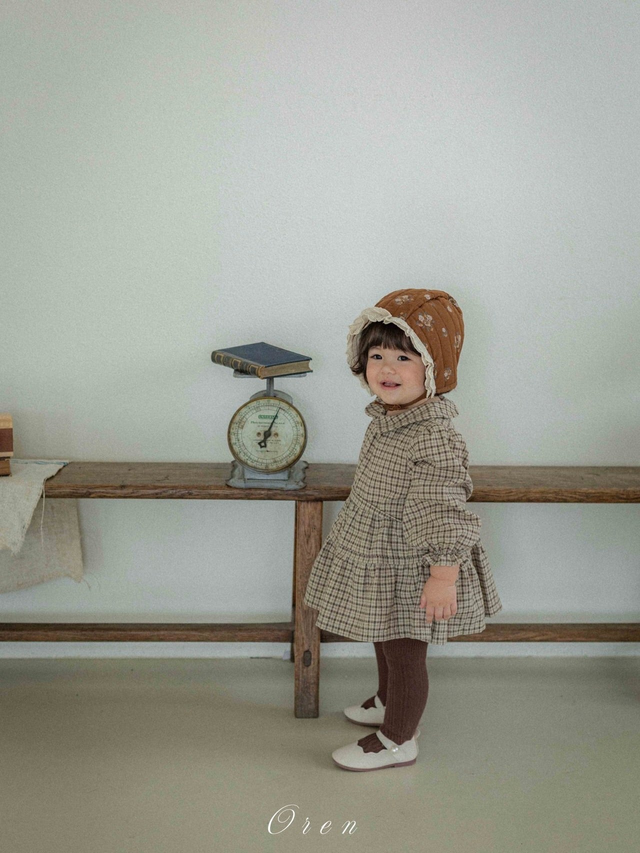 Brioche check rompers (unisex)