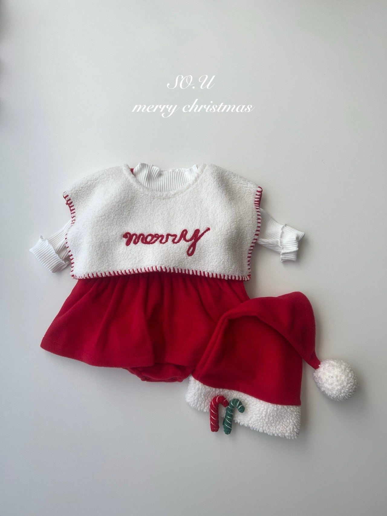 Christmas ribbon rompers