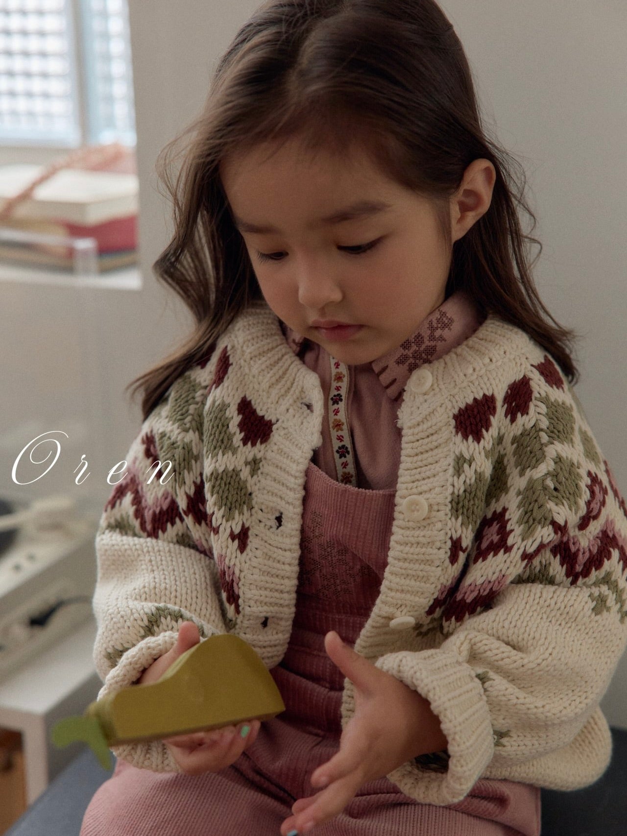 Reversible knit cardigan (2 way)