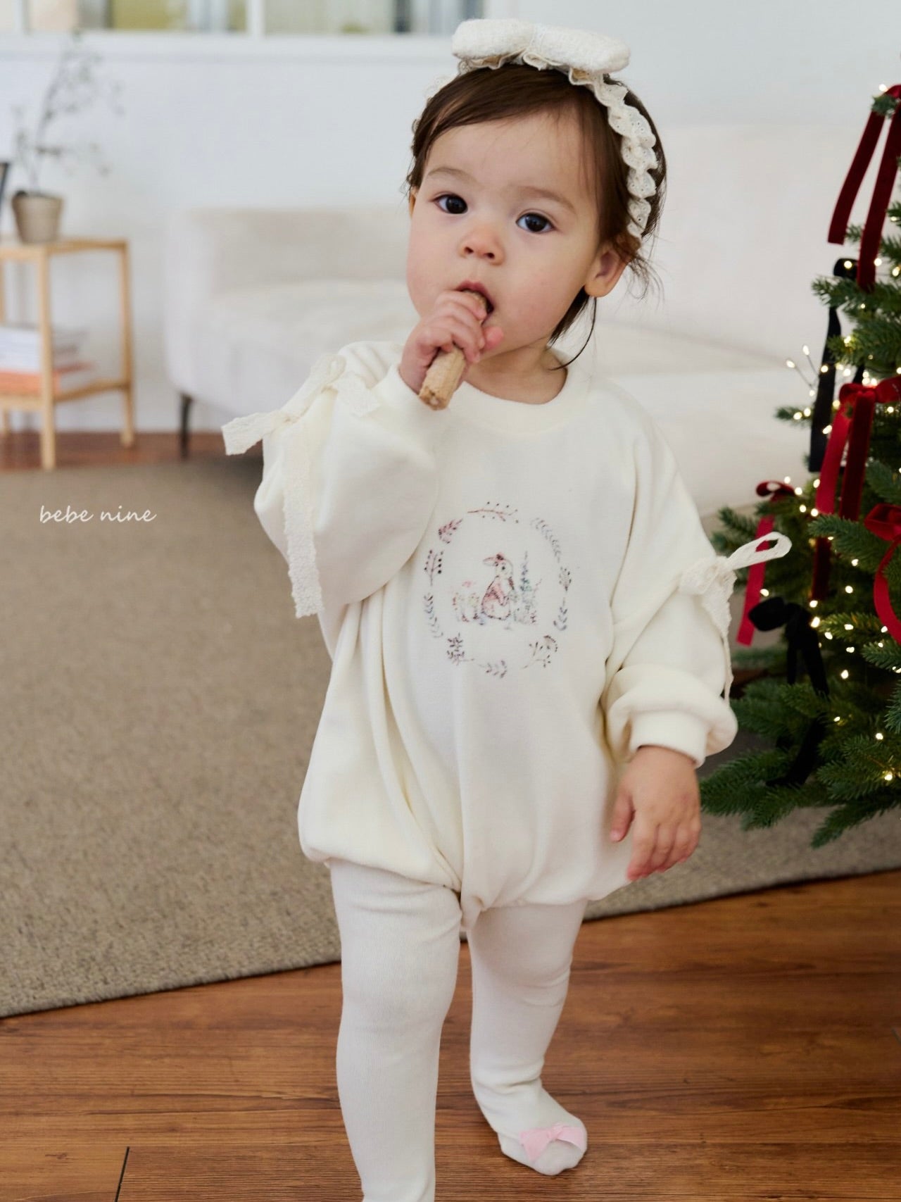 Rabbit Ribbon Rompers