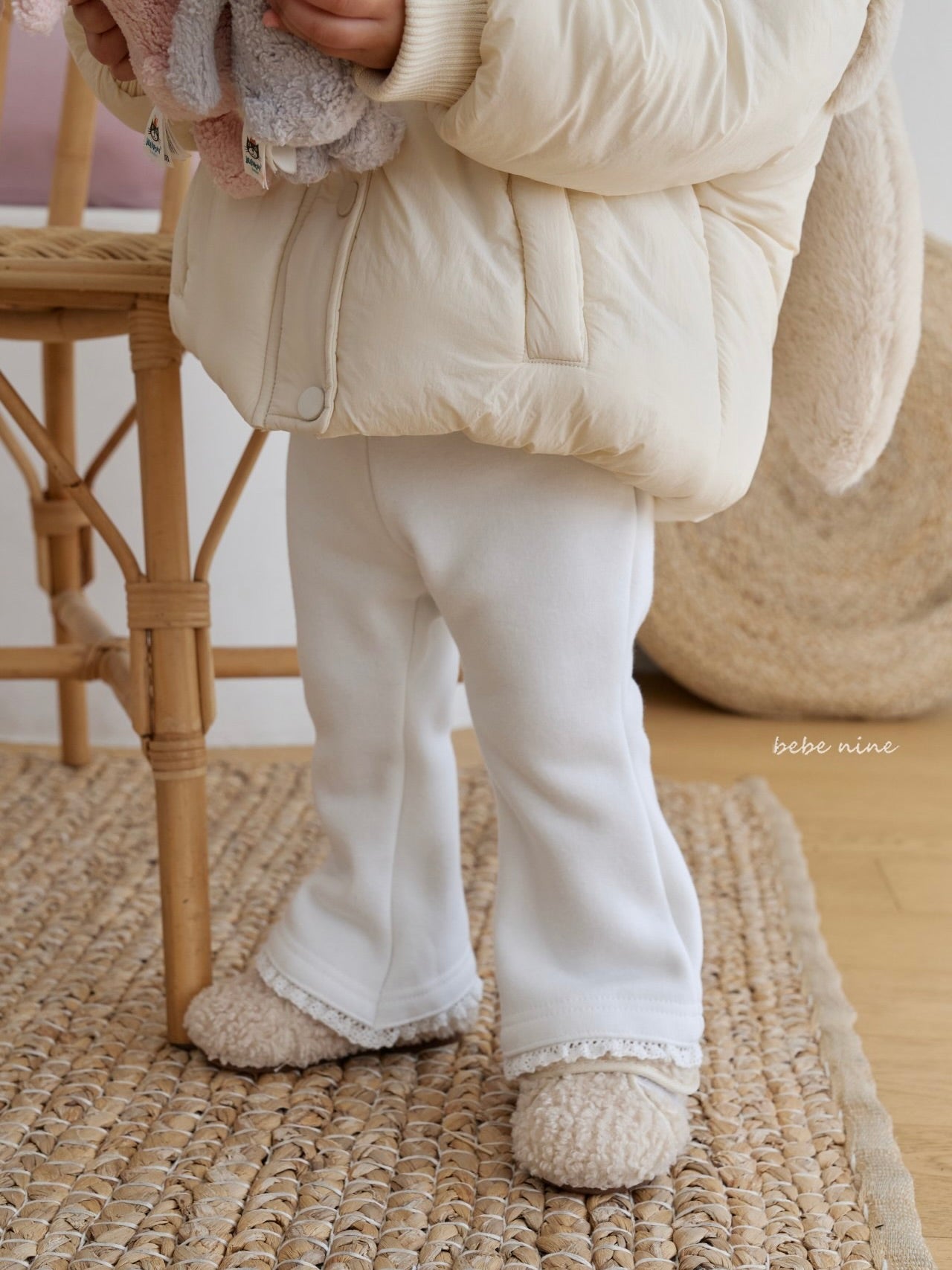 Frill Fleece Flare Pants