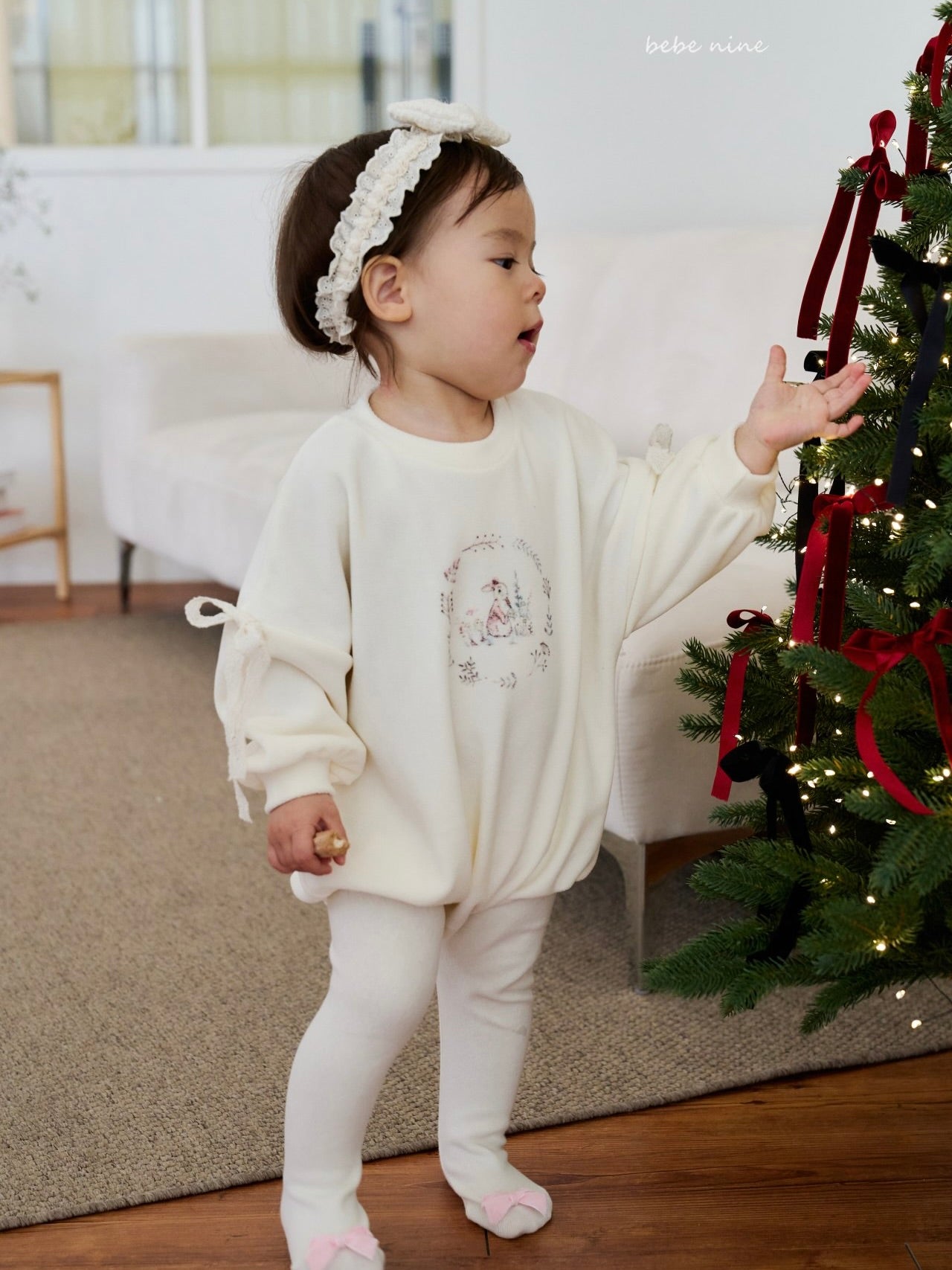 Rabbit Ribbon Rompers