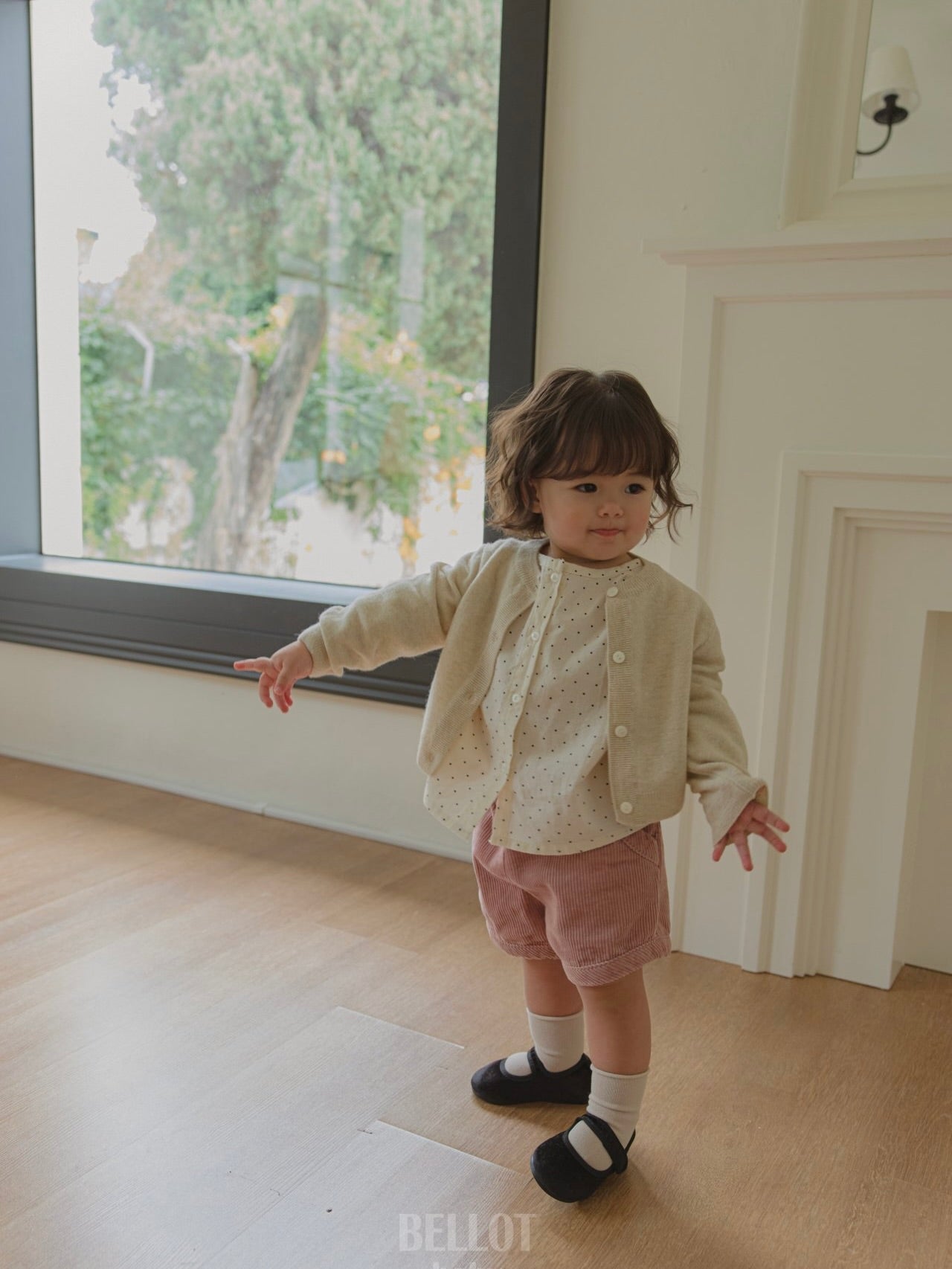 Bebe bonbon dot blouse