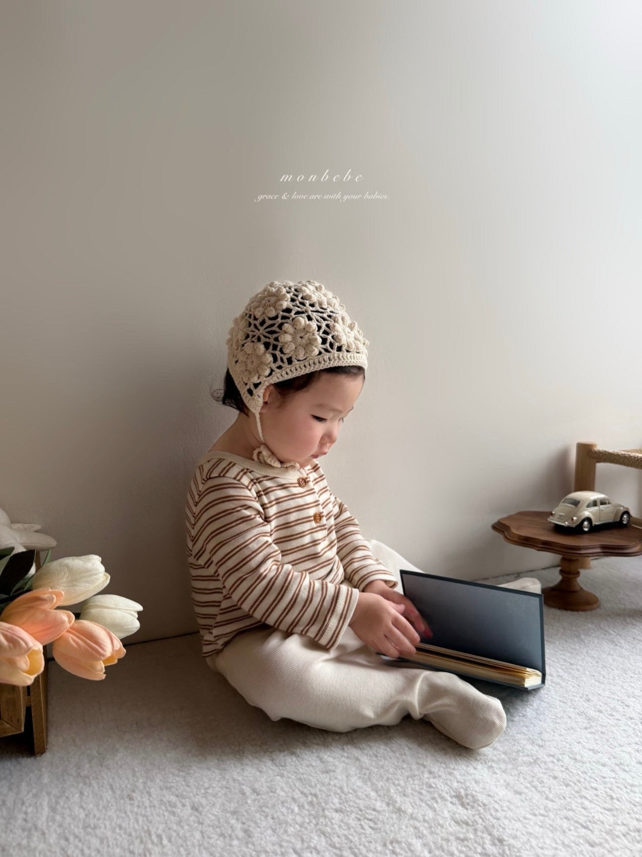 Striped contrast rompers