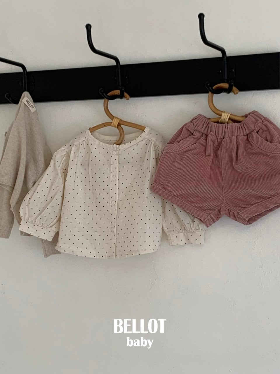 Bebe bonbon dot blouse