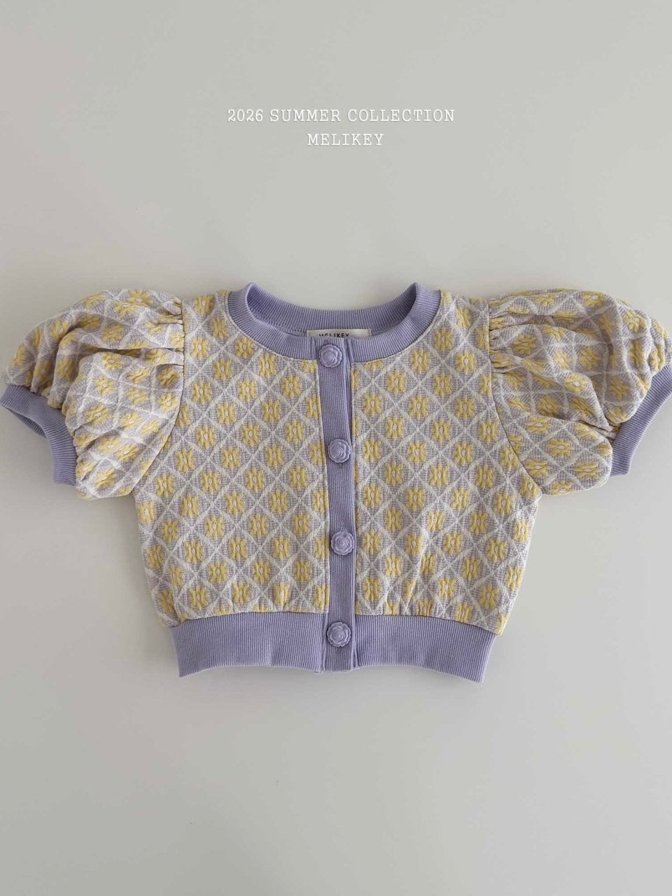 Rika flower puff cardigan