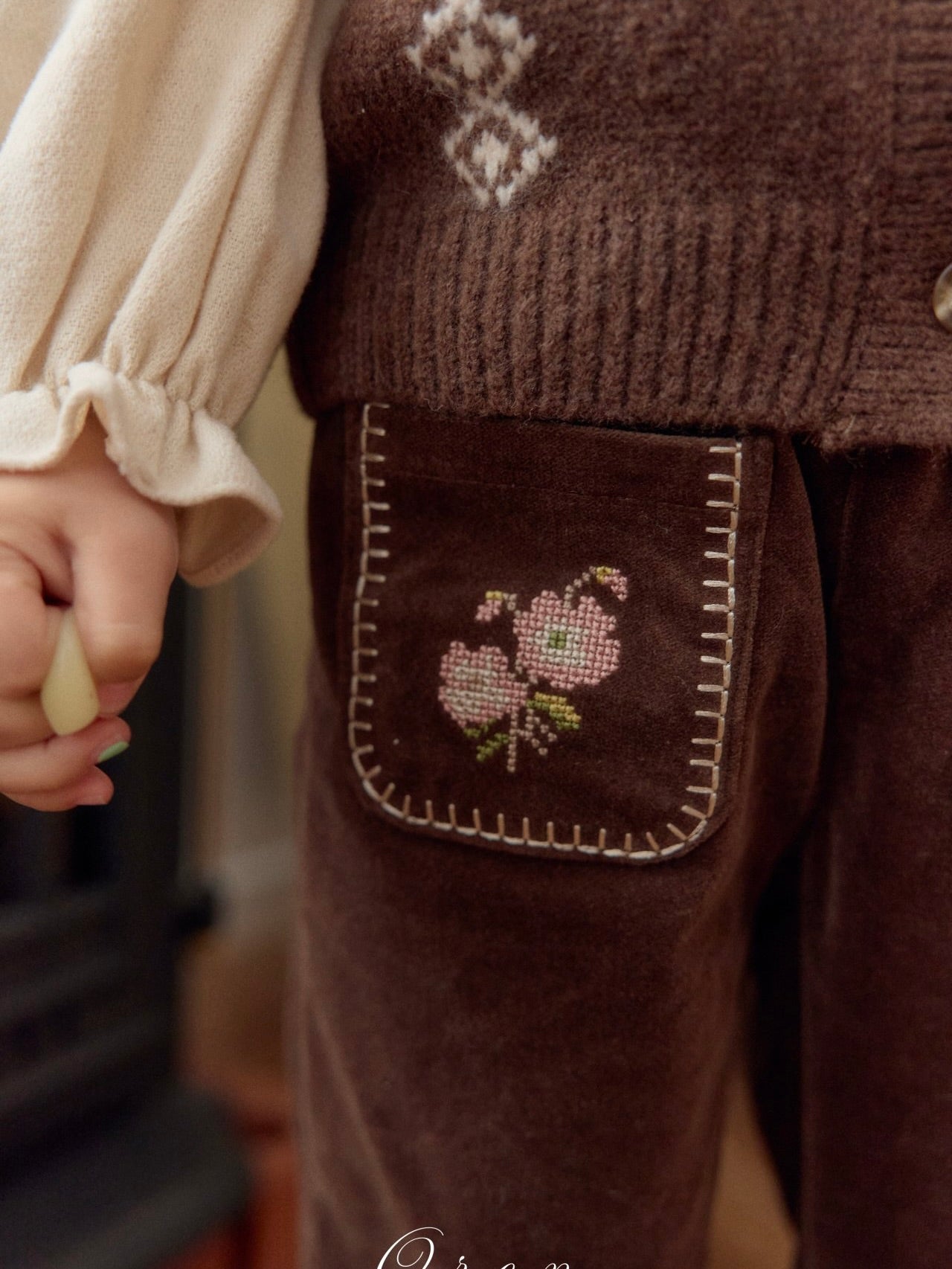 Clement embroidery pants