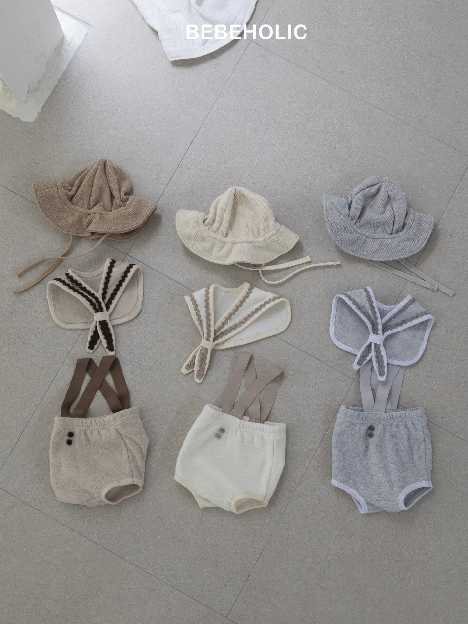 Scarf + terry bloomer set