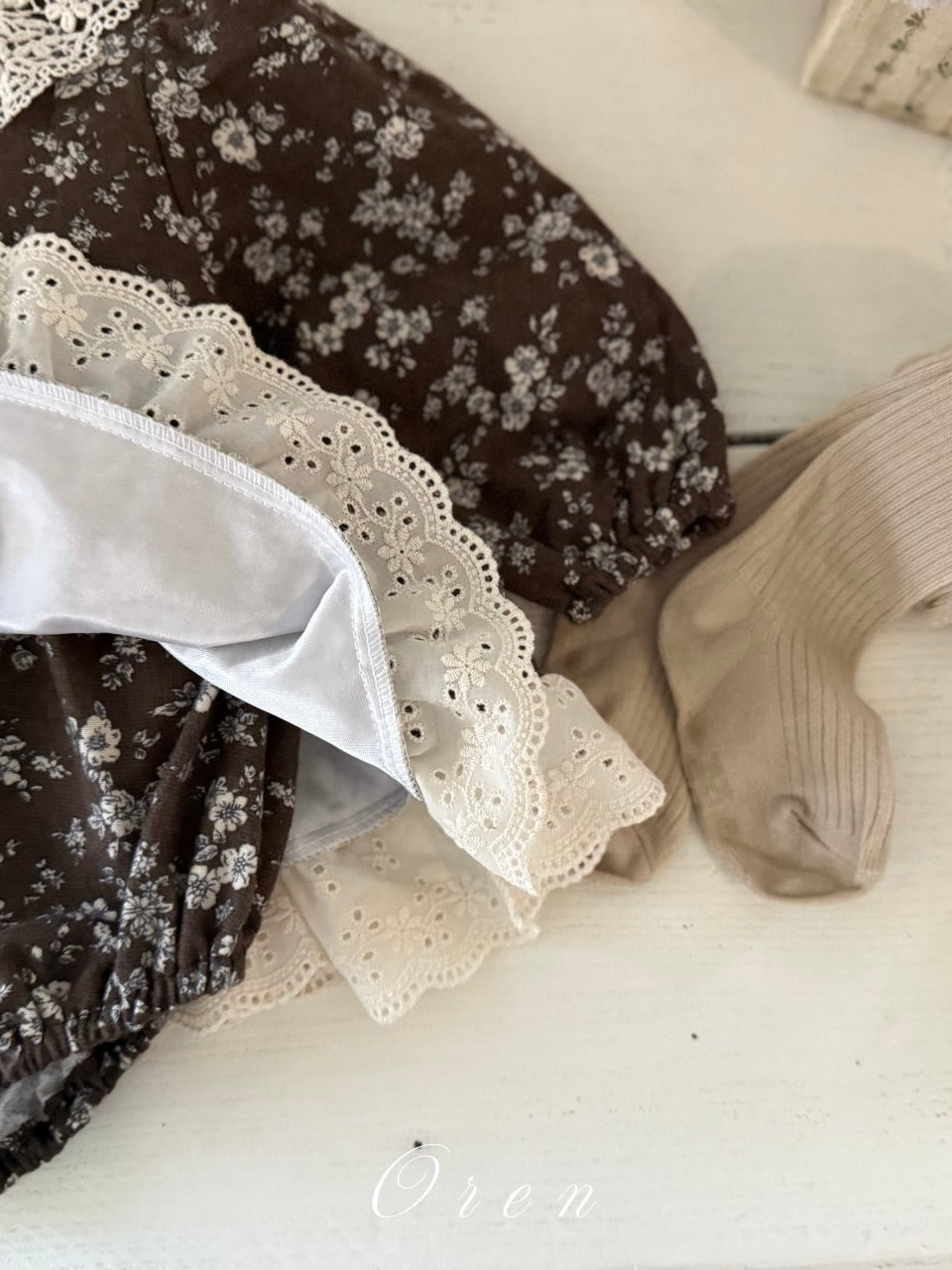 Serena flower padded rompers (baby)