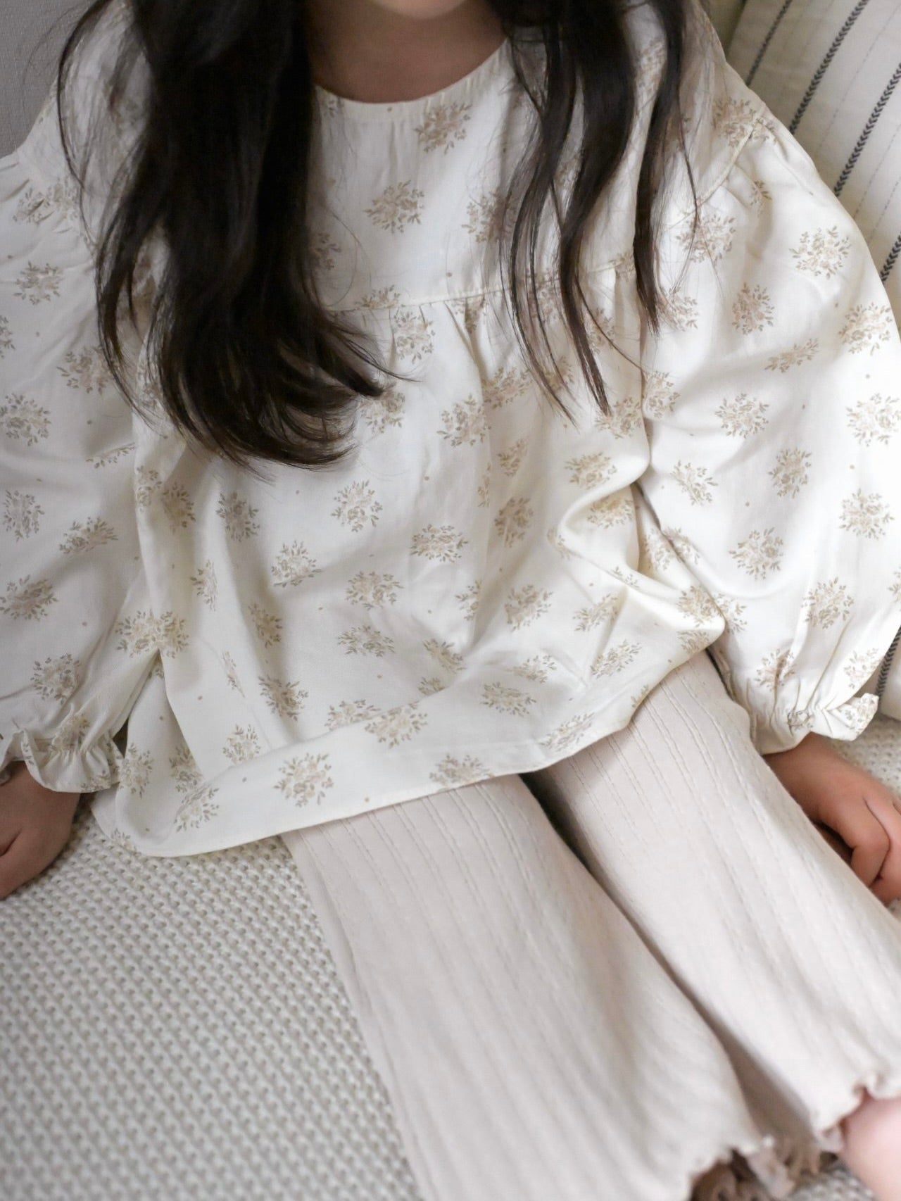 Flower cotton blouse