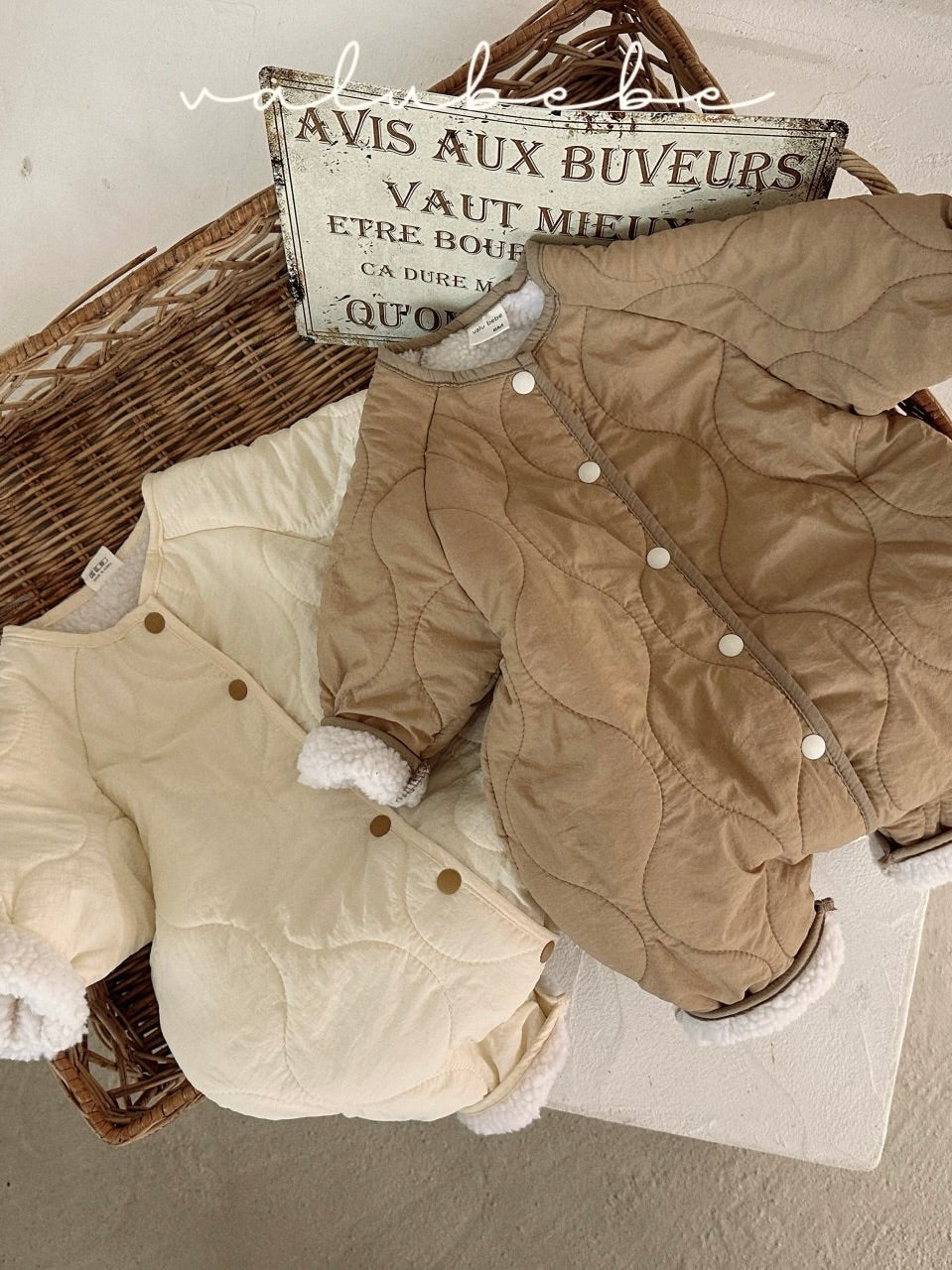 Button quilted coverall (baby)