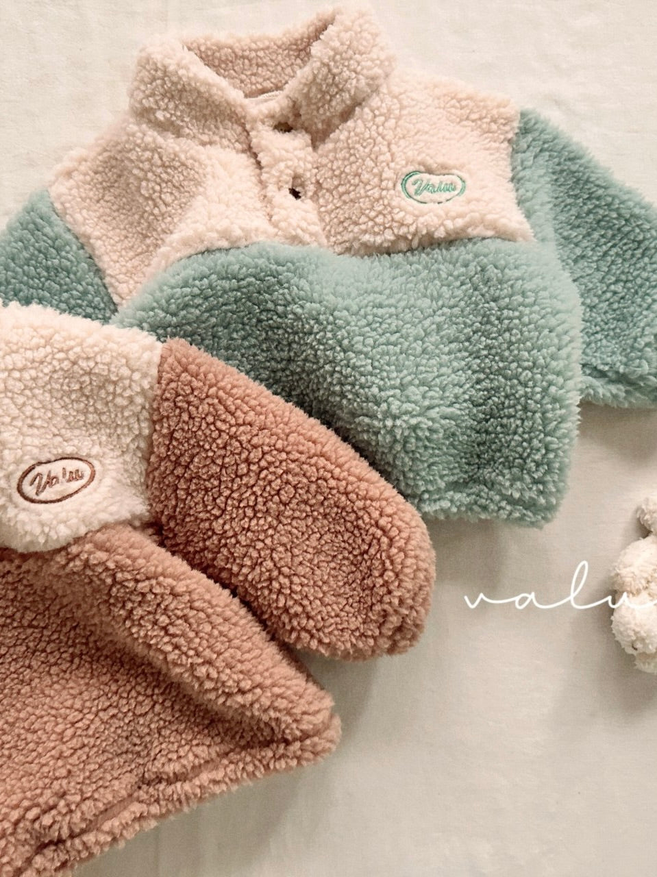 Fluffy button jumper (baby&kids)