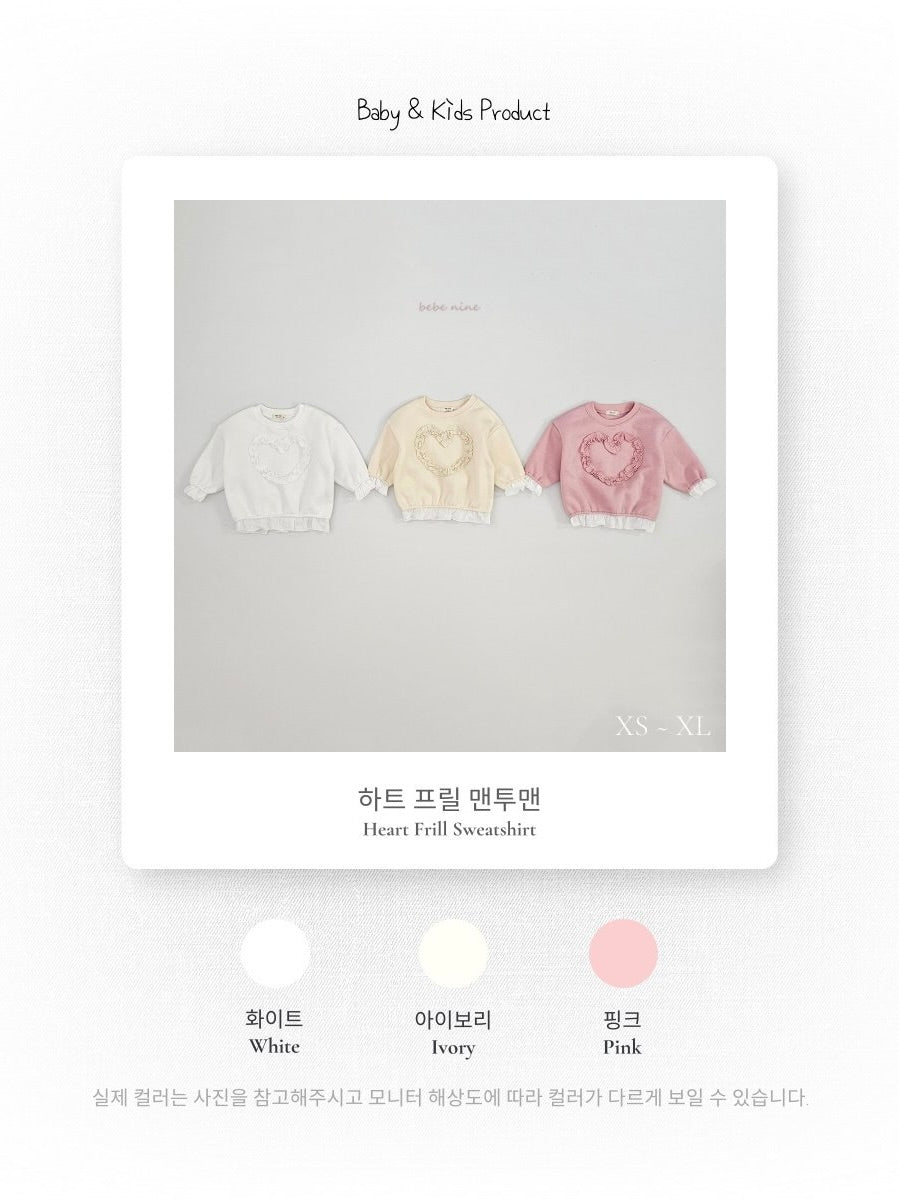 Heart Frill Sweatshirt