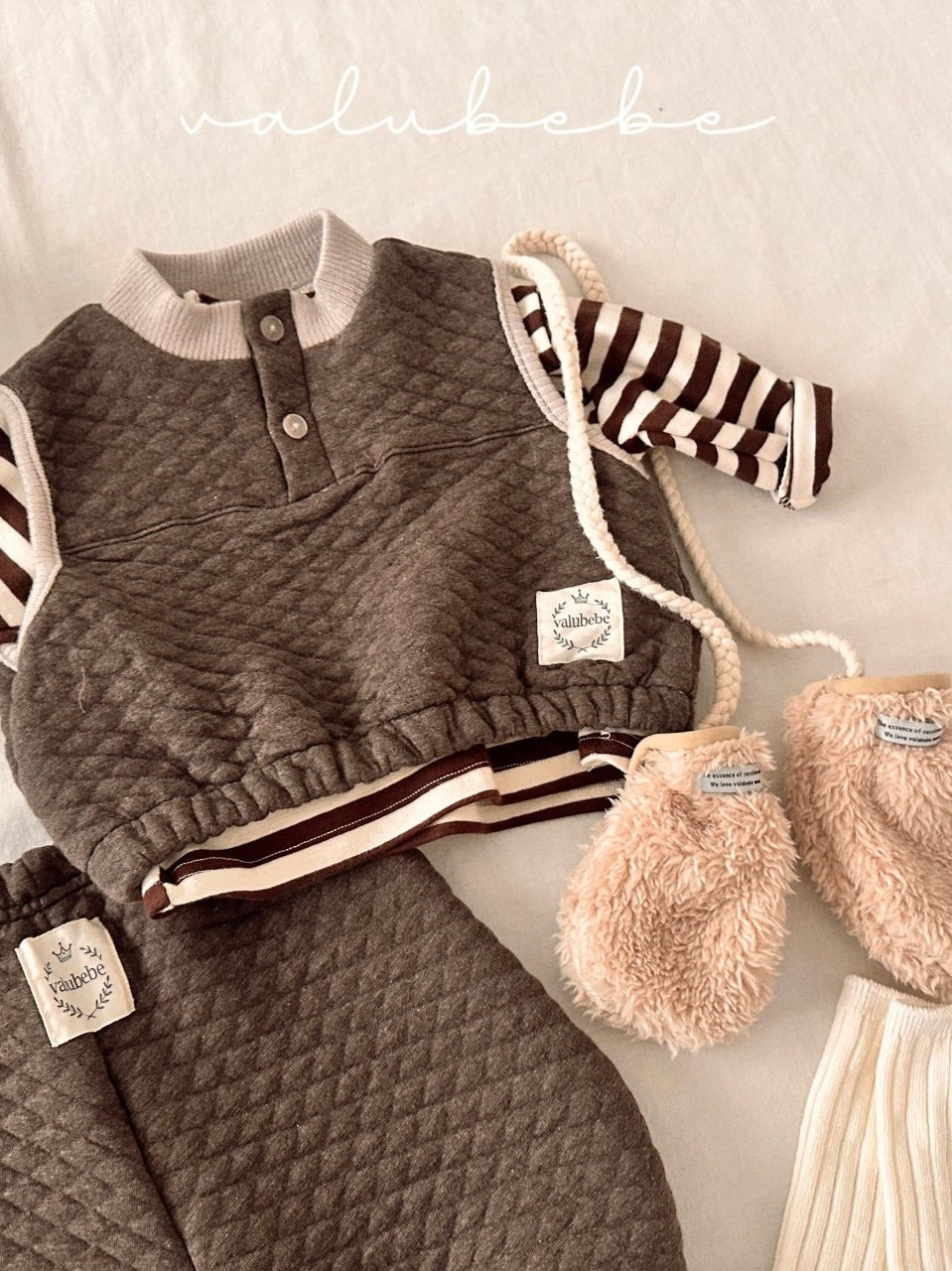 Stripe fluffy T (baby & kids)