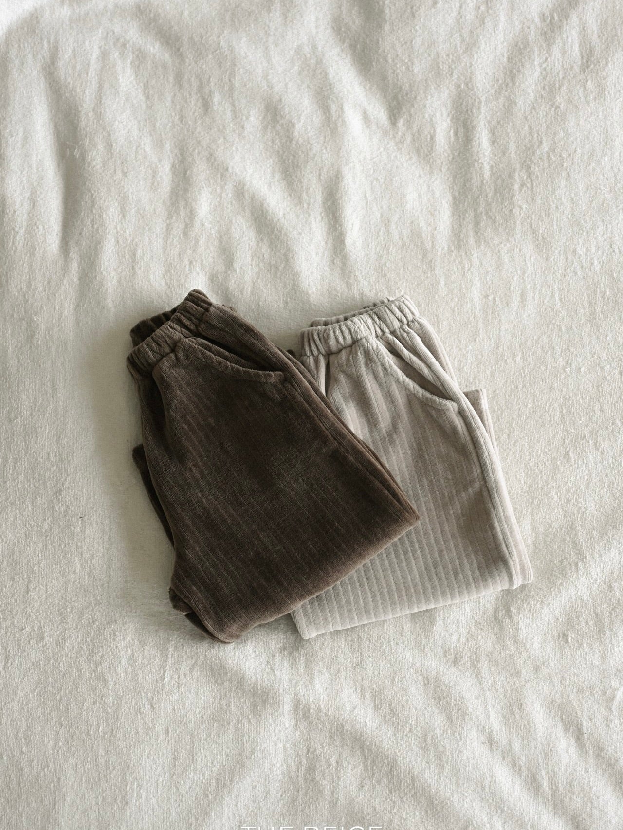 Ribbed velour pants