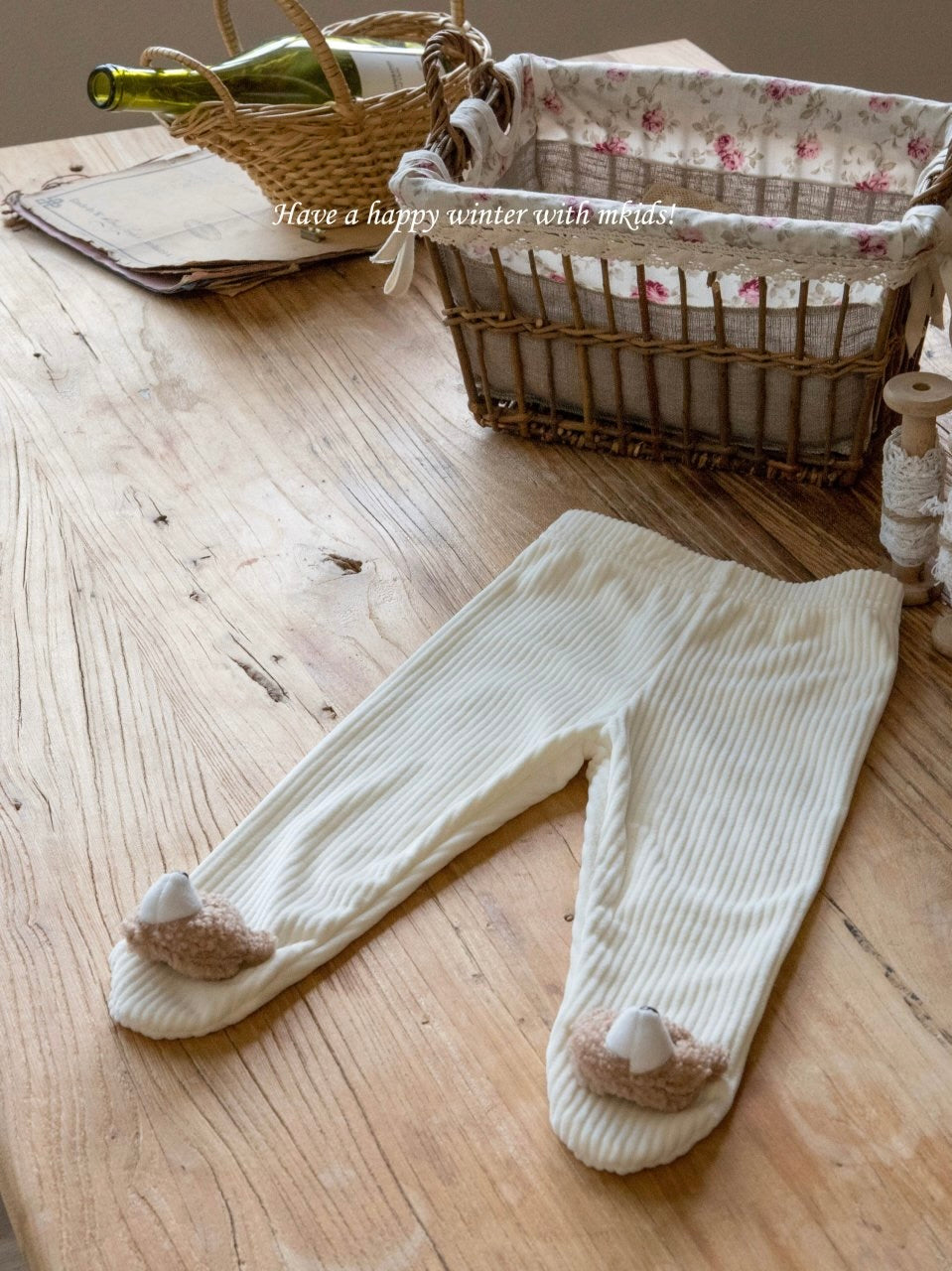 Fluffy footed leggings