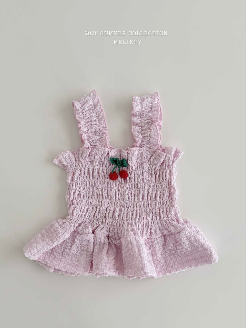 Cherry tucking blouse