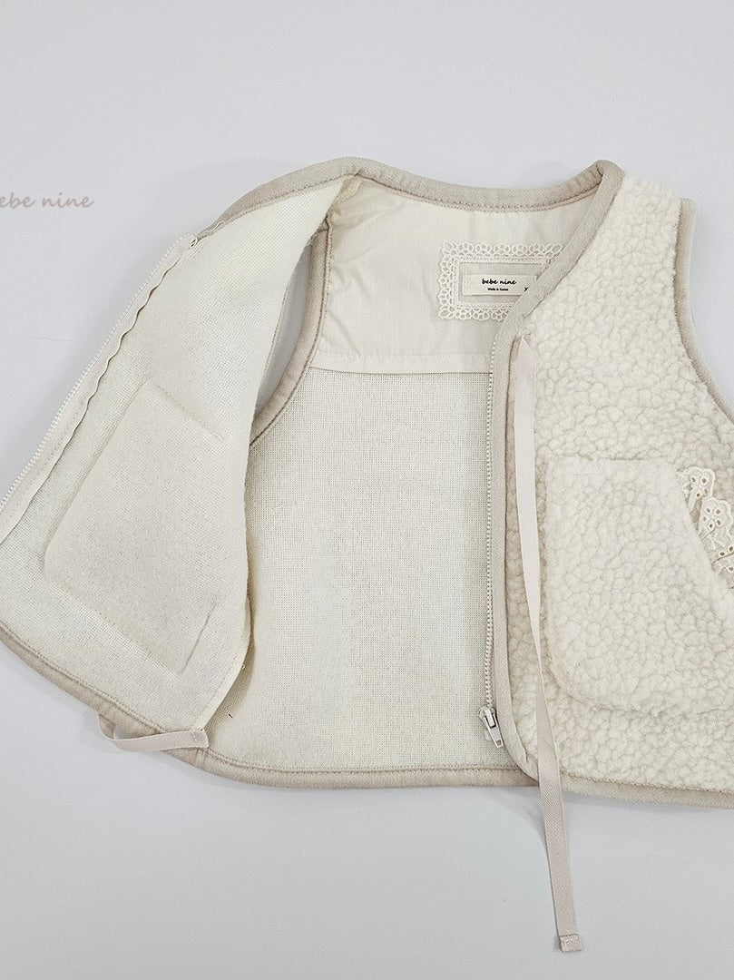 Teddy Frill Vest