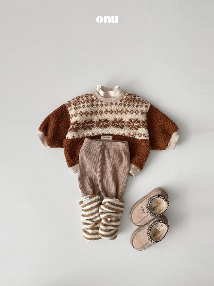 Stretch ribbed pants